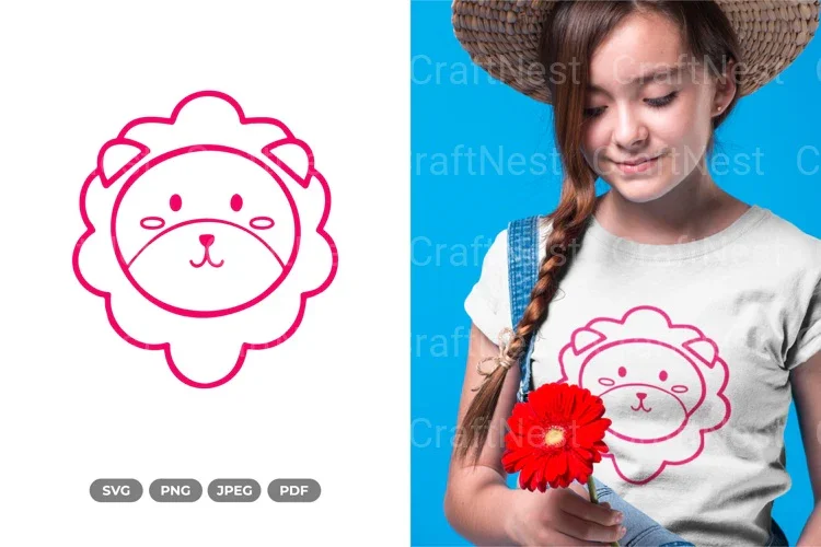 Cute Lion Head SVG Bundle