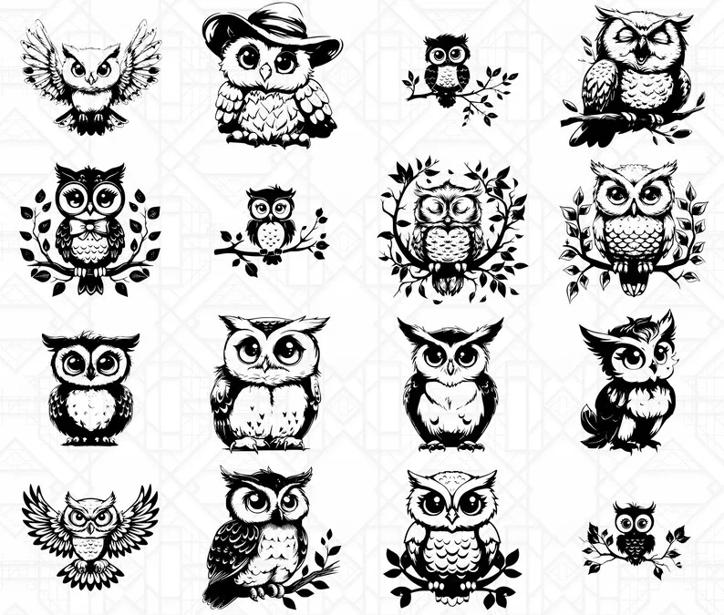 Cute Owls SVG Bundle - Image 4