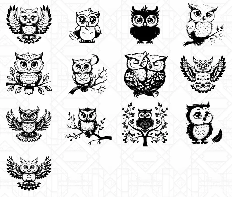 Cute Owls SVG Bundle - Image 5