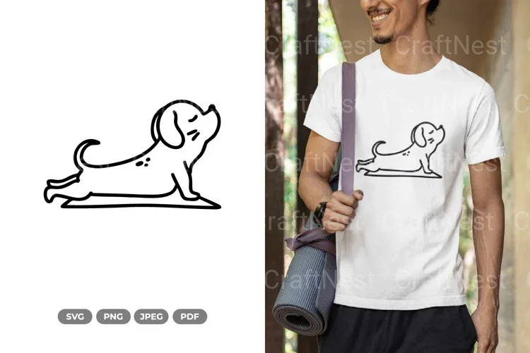 Cute Yoga Dog SVG Bundle