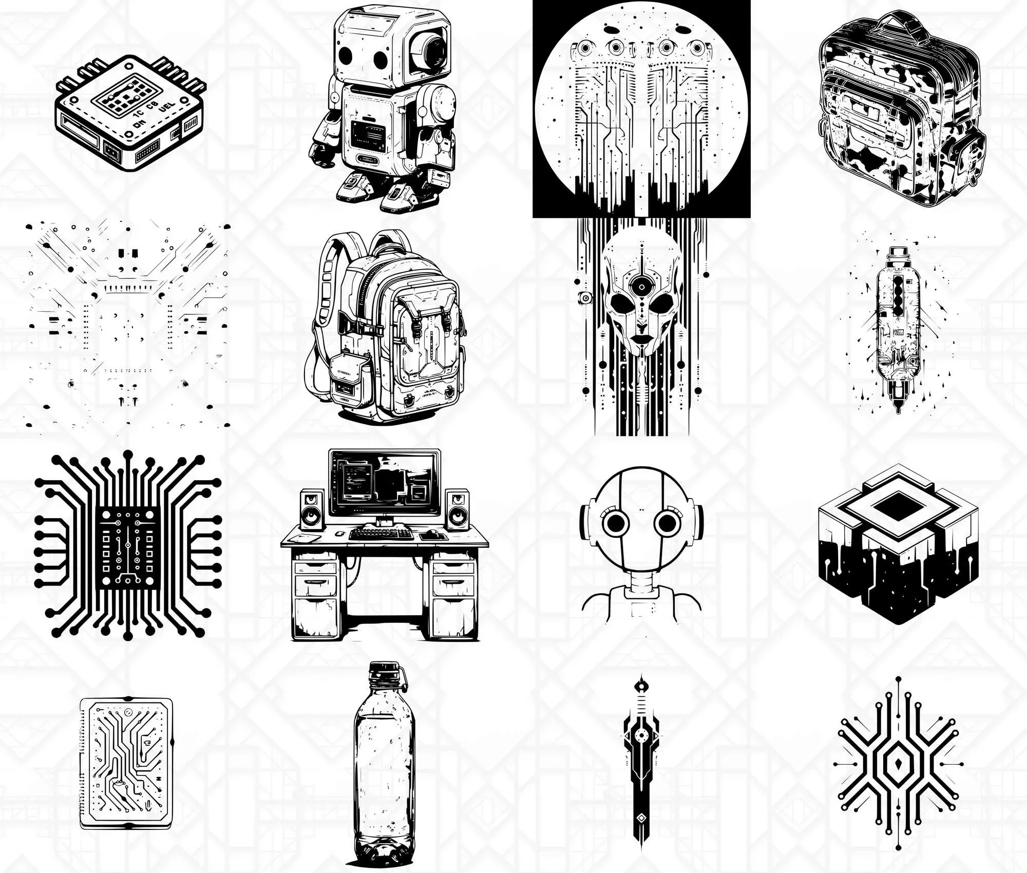 Cyberpunk Back To School SVG Bundle - Image 2