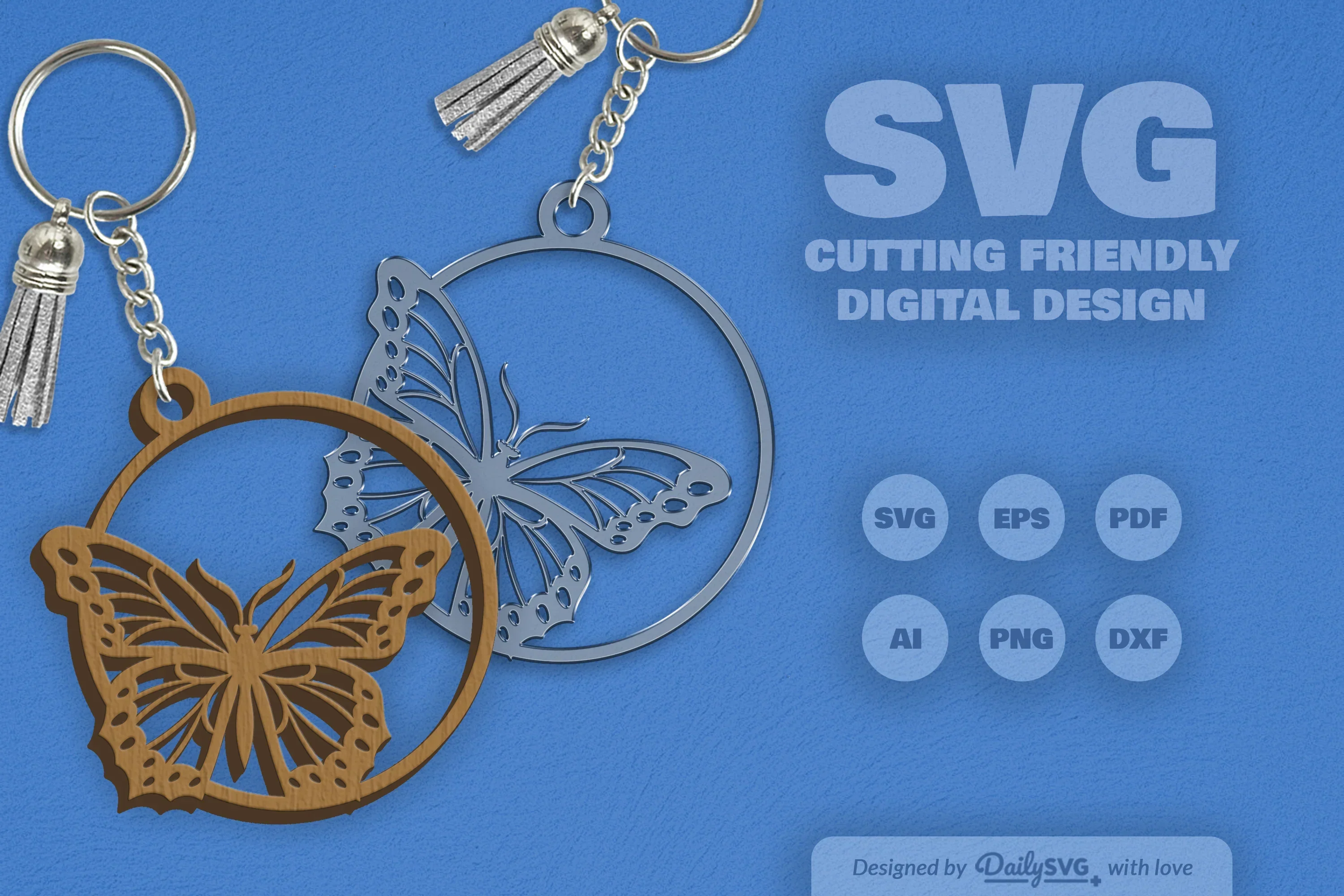 Daily Butterfly Round Clipart SVG Bundle - Image 7