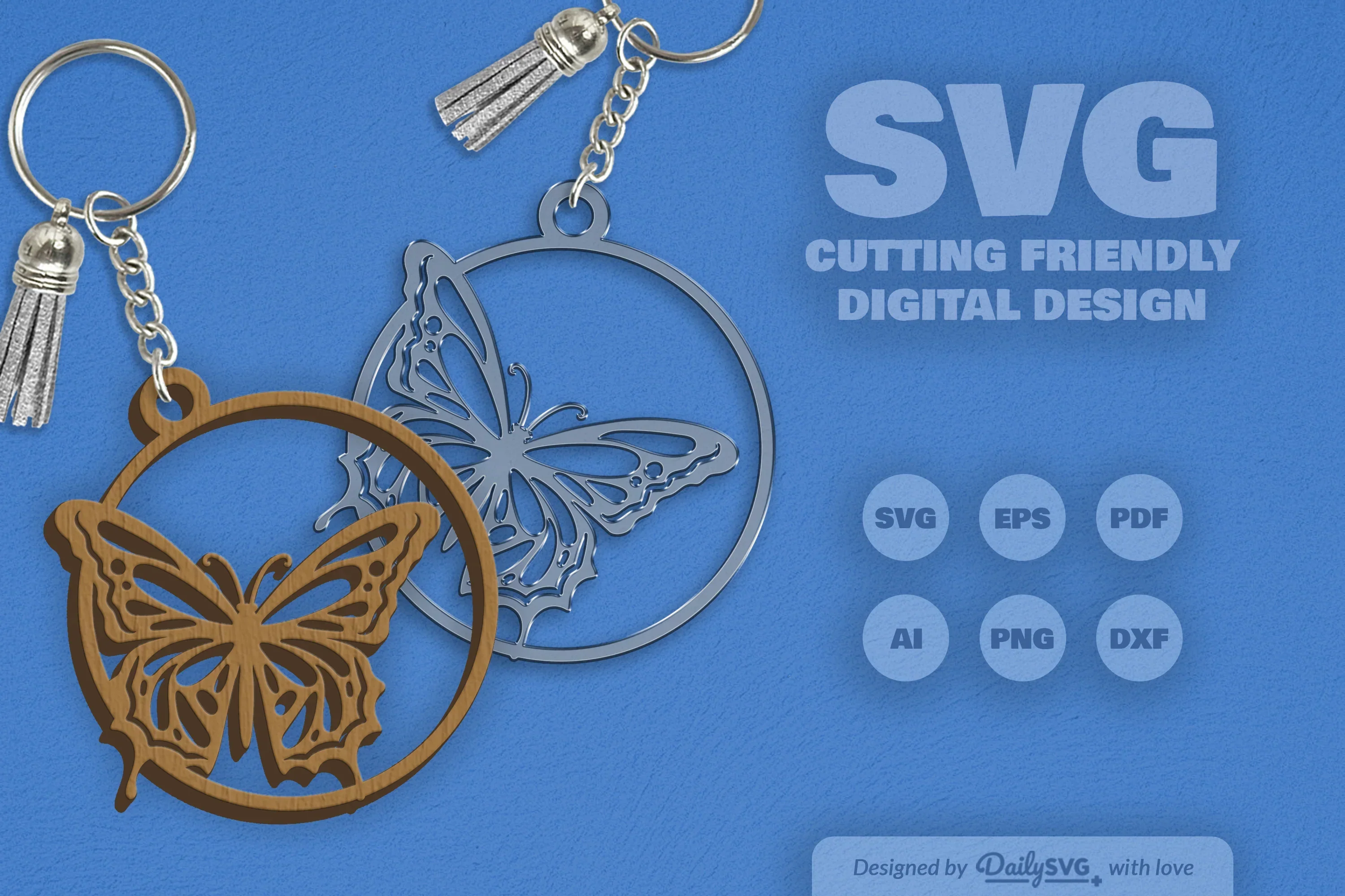 Daily Butterfly Round Clipart SVG Bundle - Image 9