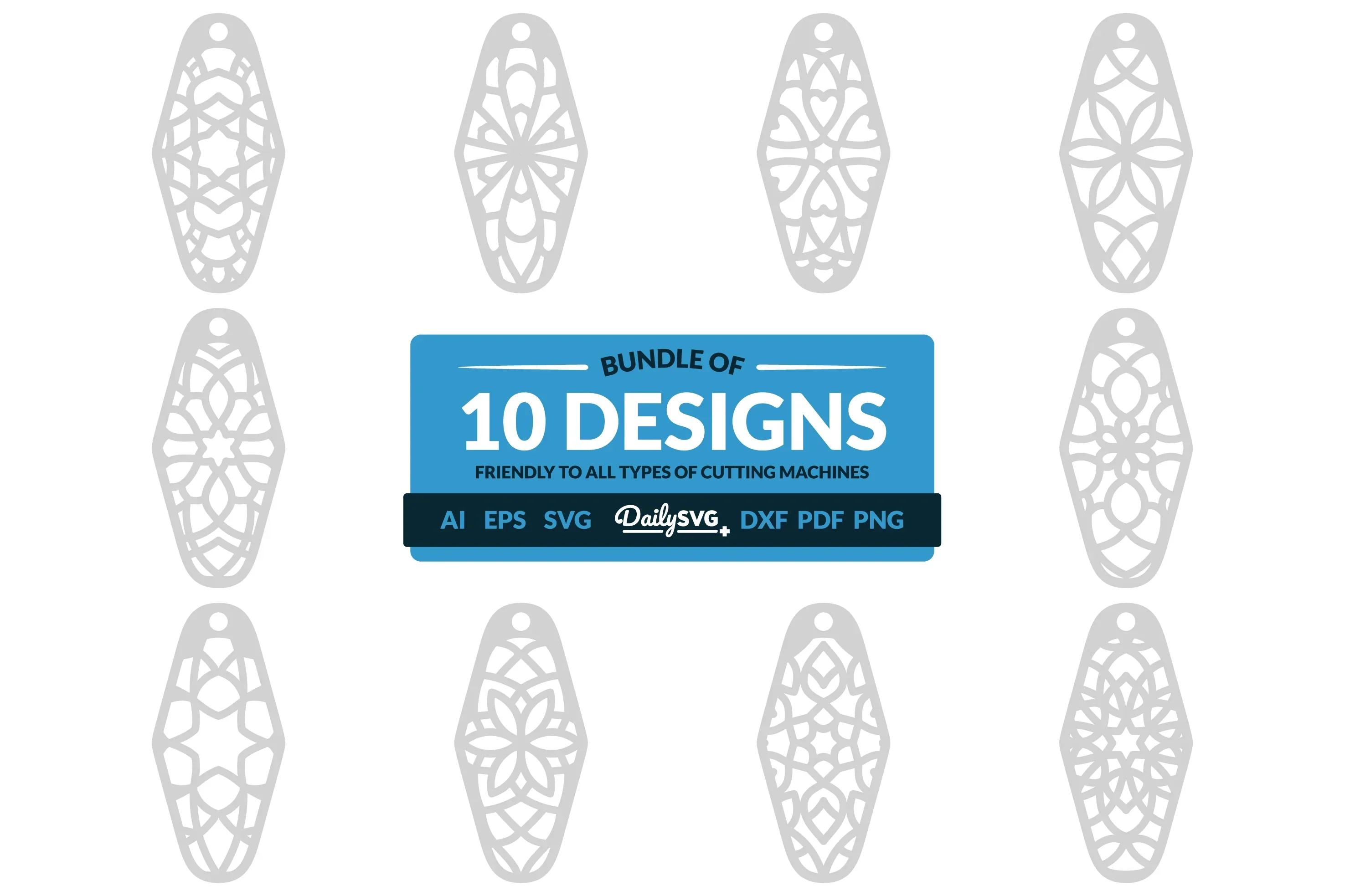 Daily SVG Bundles Mandala Motel Clipart
