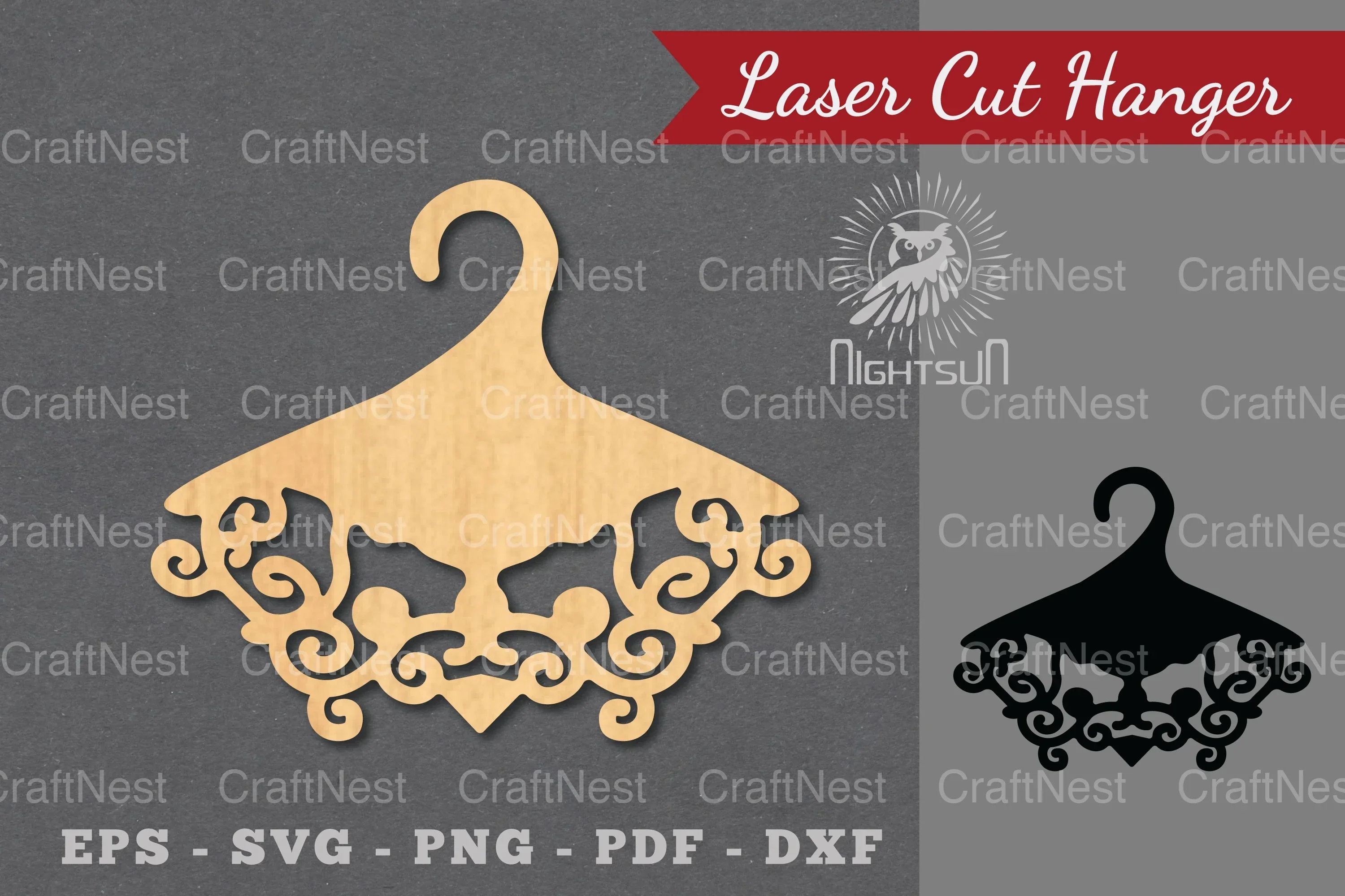 Decorative Hanger Laser Cut Clipart Bundle