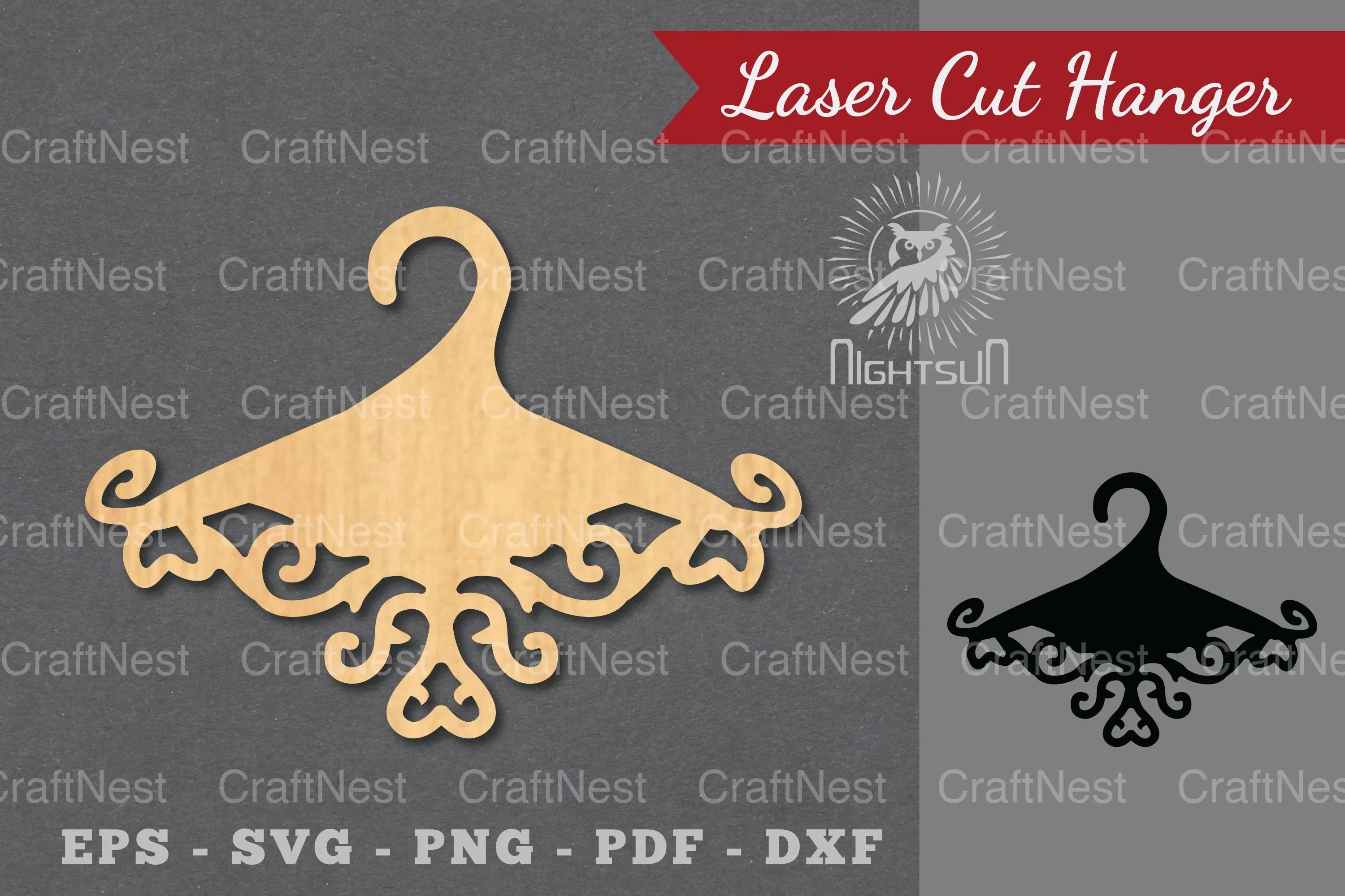 Decorative Hanger Laser Cut Clipart Bundle