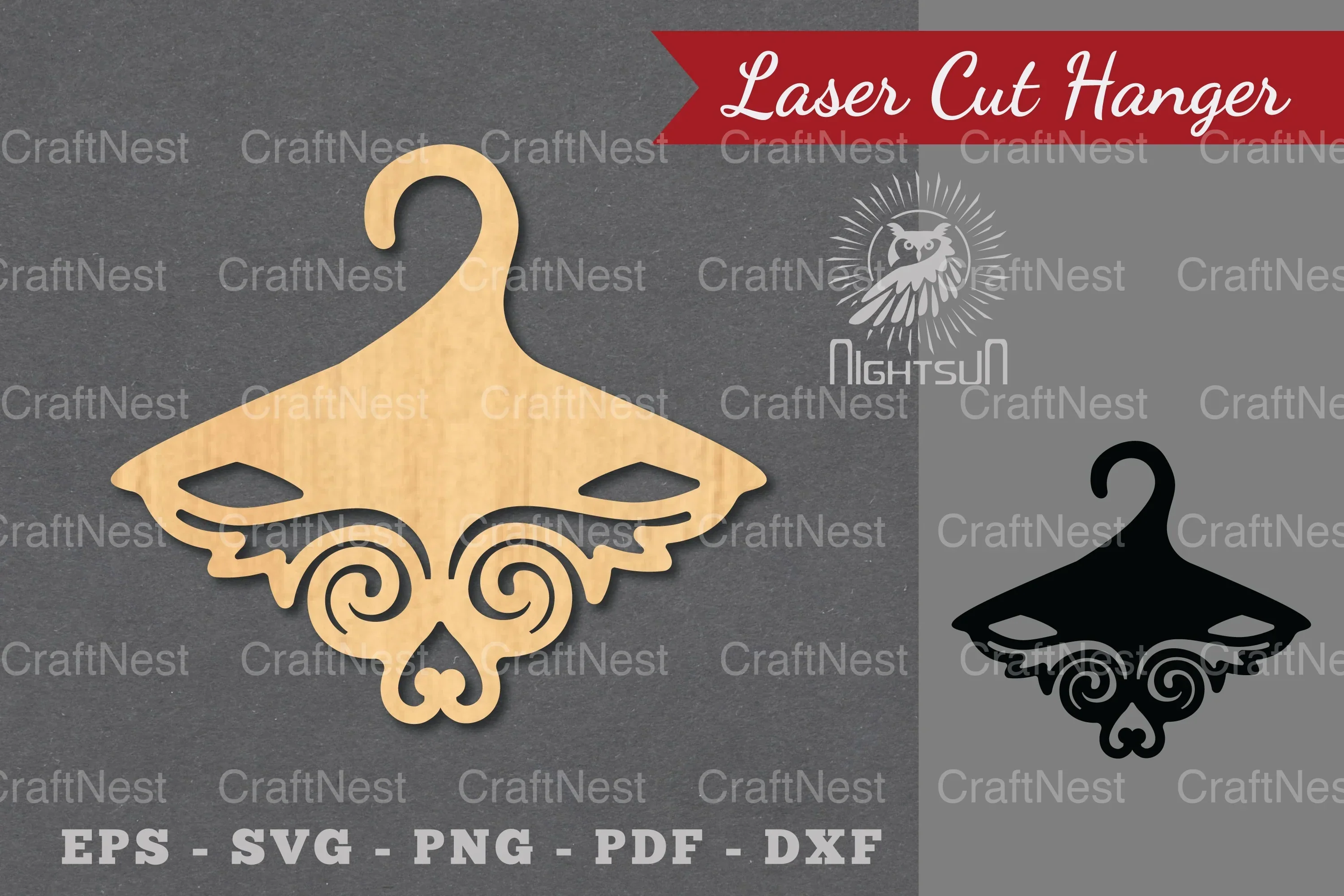 Decorative Hanger Laser Cut Clipart Bundle