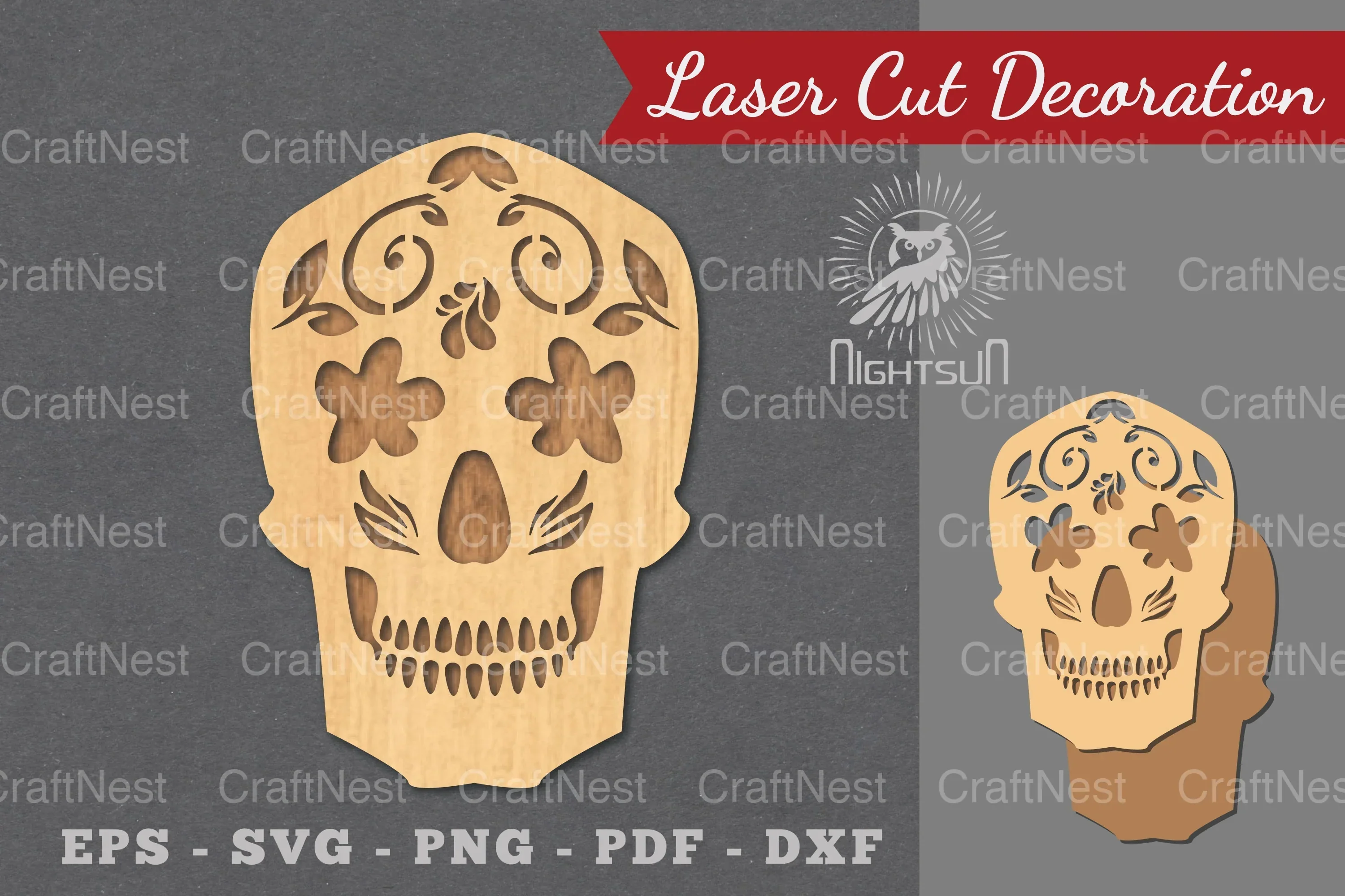 Decorative Skull Laser Cut Decoration Bundle