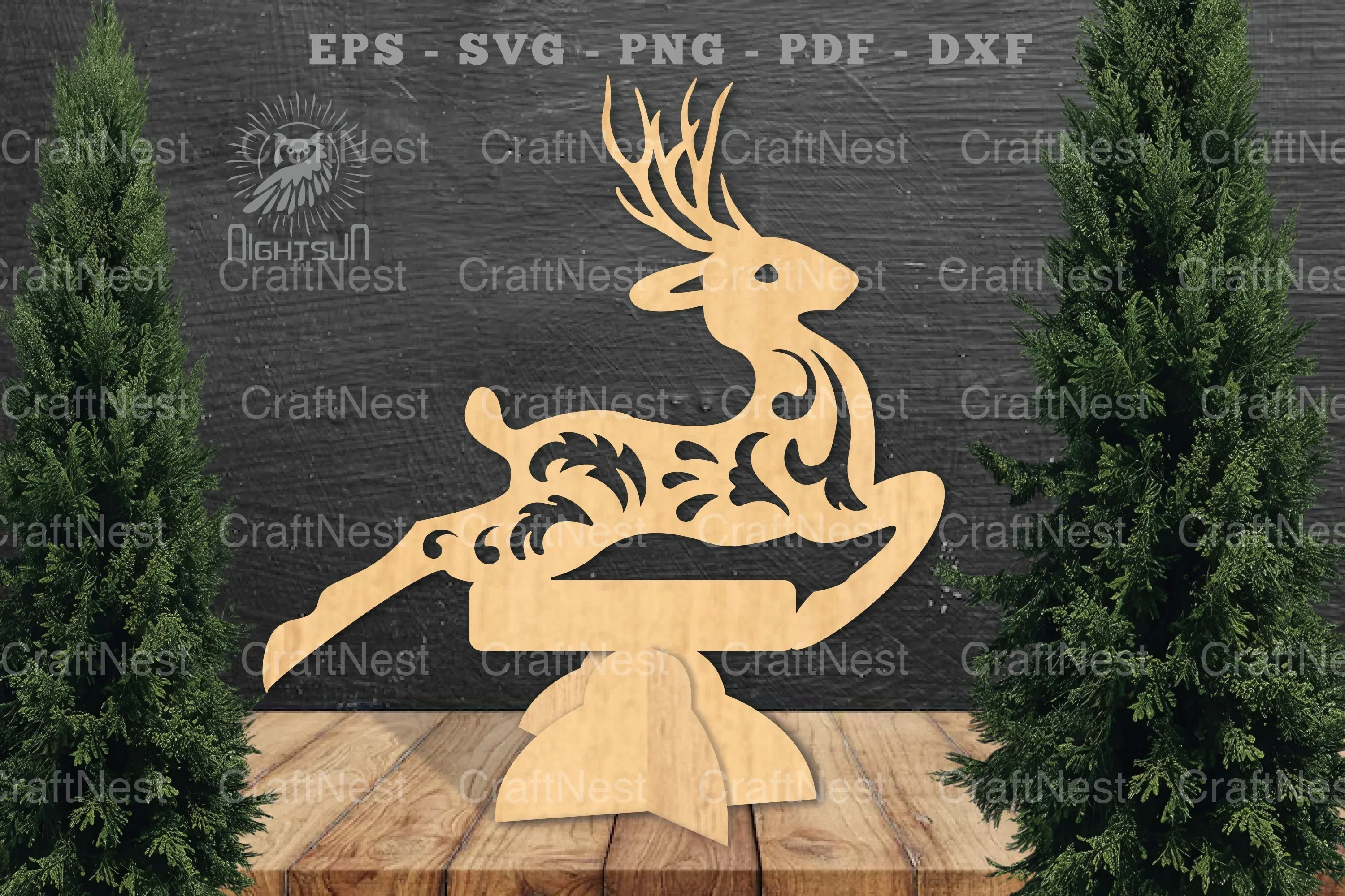 Deer Laser Cut Home Decor SVG Bundle