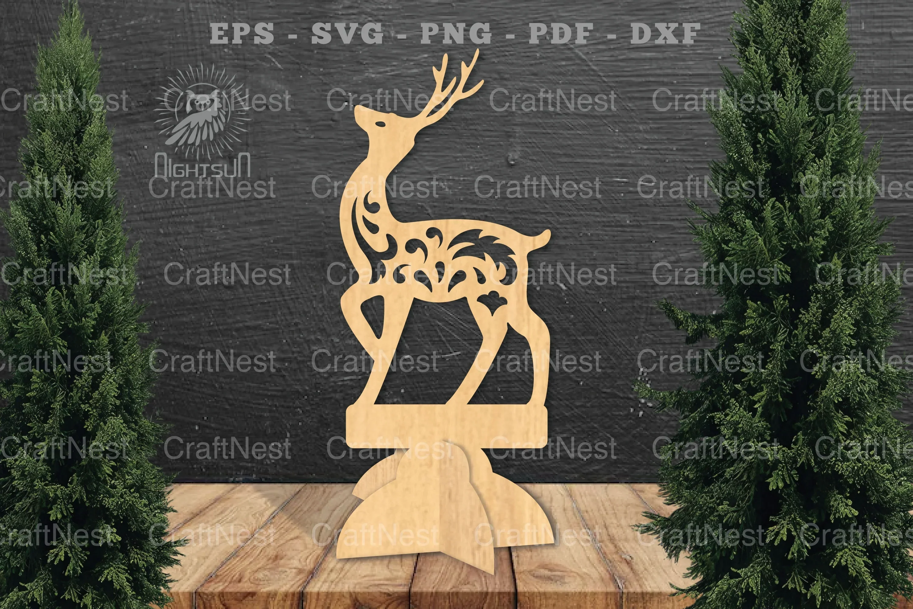 Deer Laser Cut Home Decor SVG Bundle
