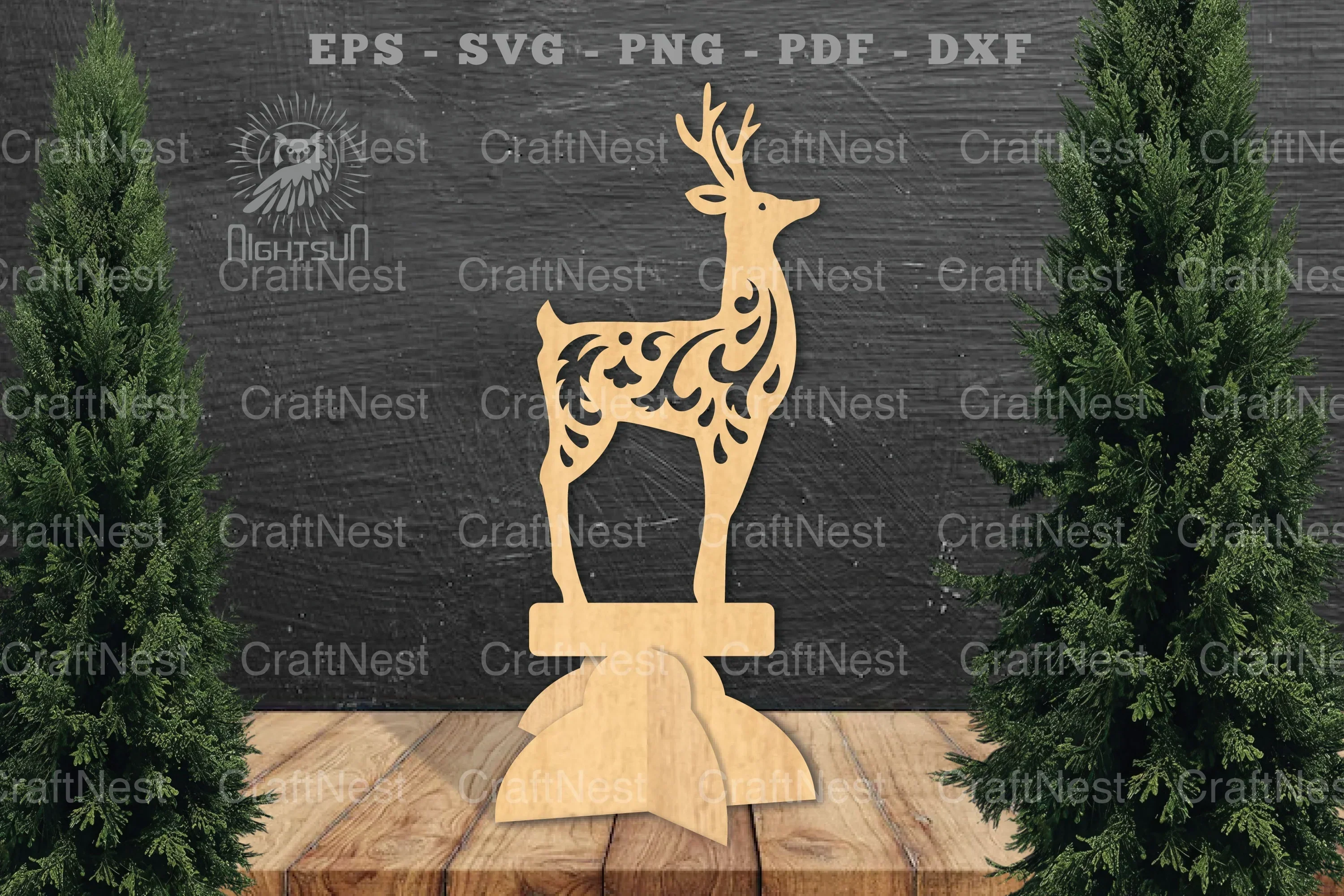 Deer Laser Cut Home Decor SVG Bundle