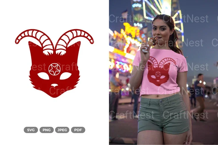 Demon Cat SVG Bundle Clipart