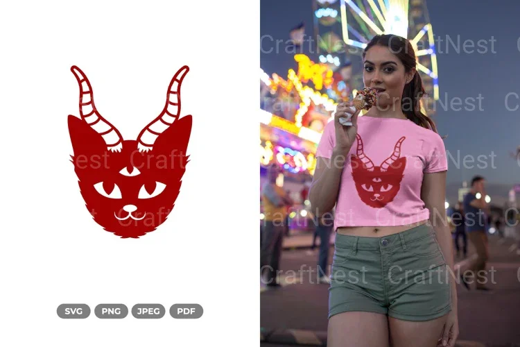 Demon Cat SVG Bundle