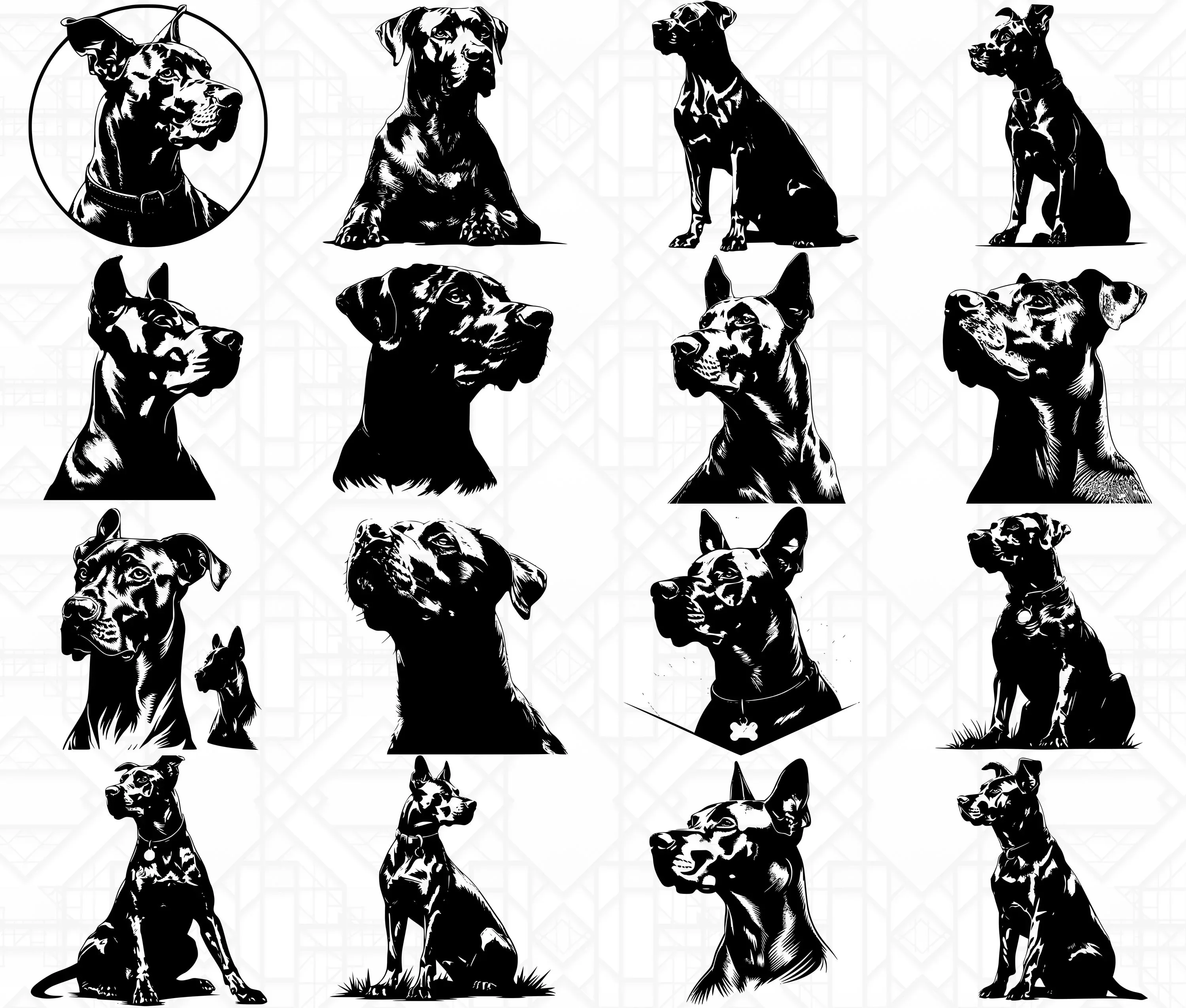 Doberman Dog SVG Bundle - Image 2