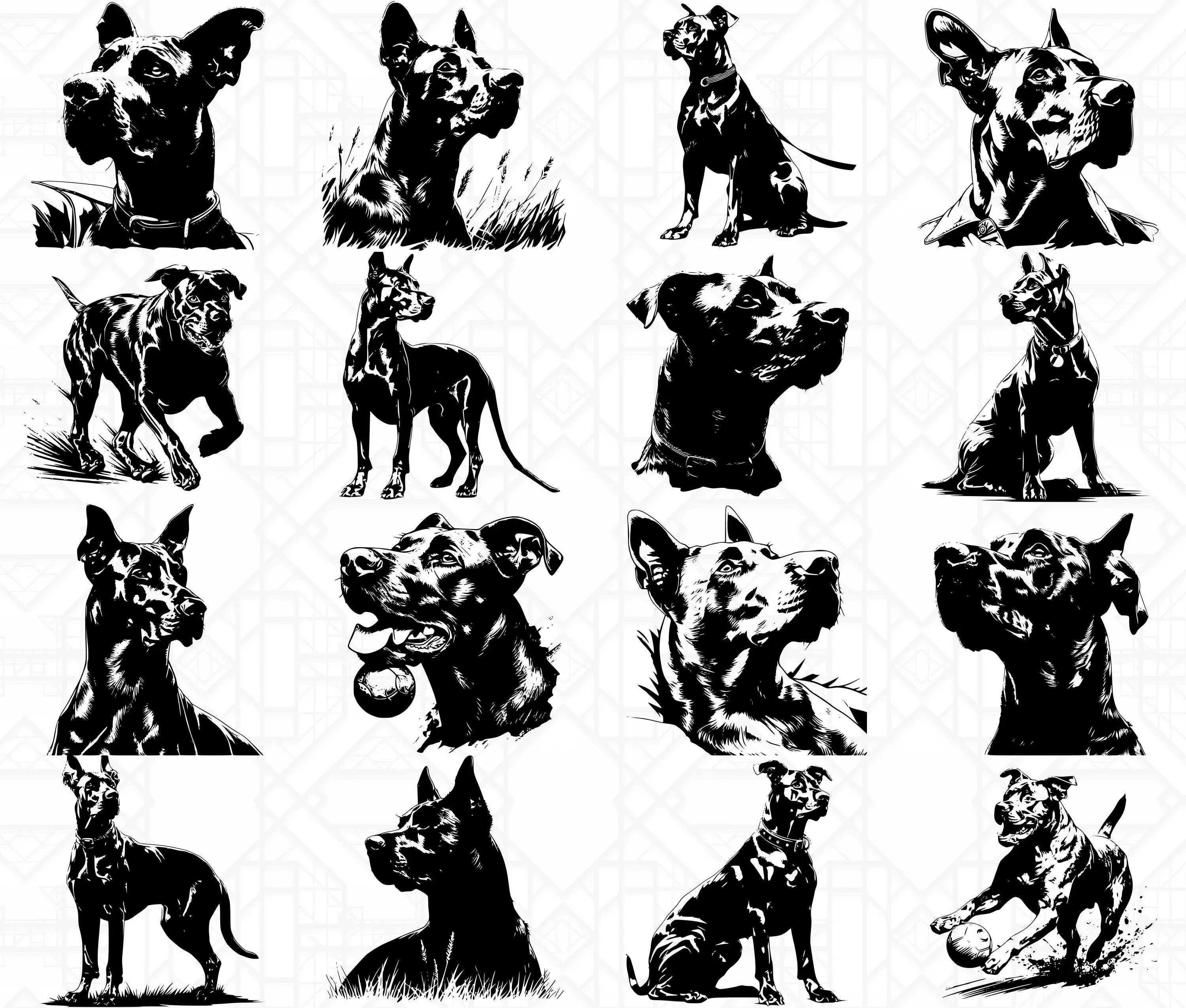 Doberman Dog SVG Bundle - Image 4