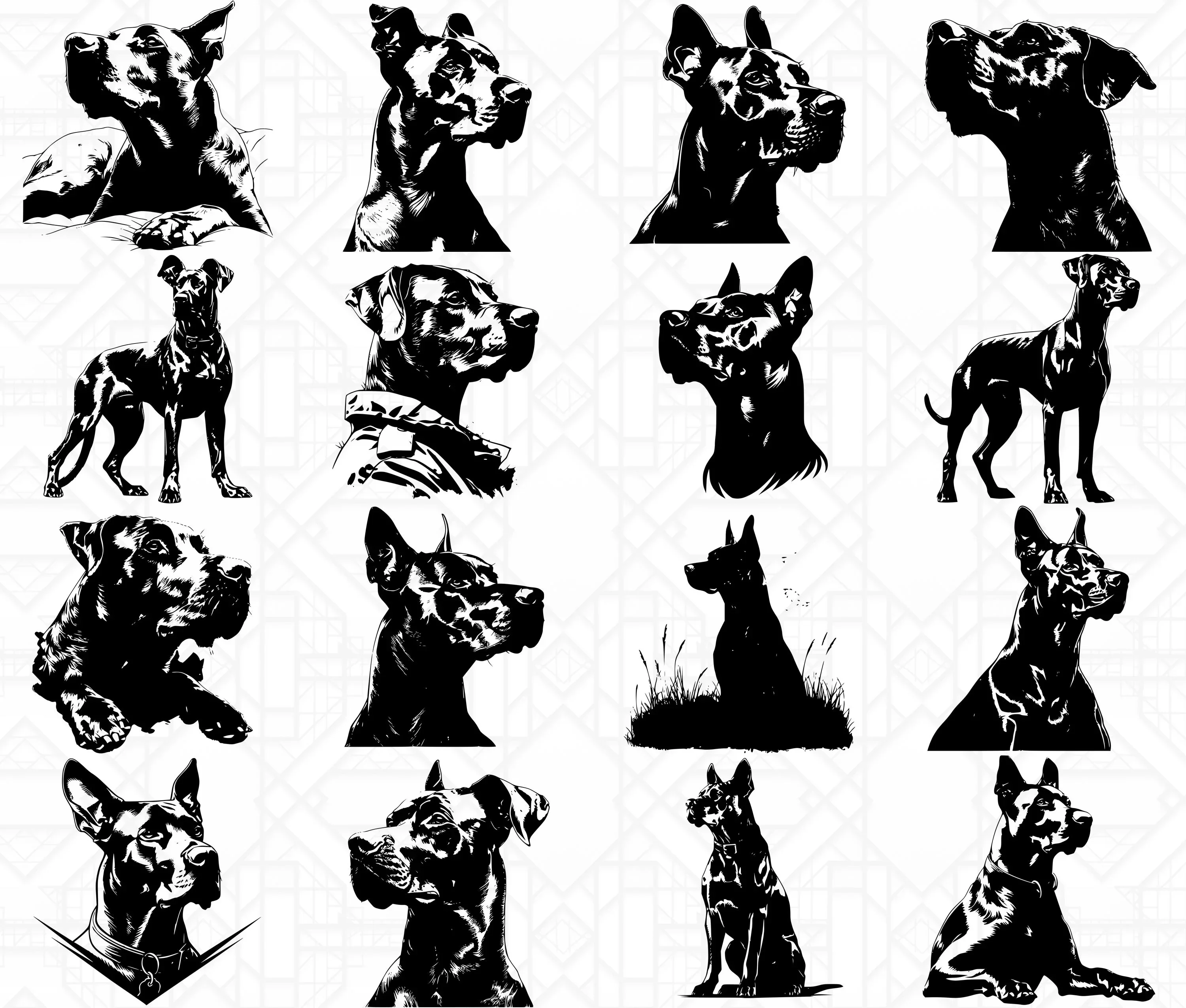 Doberman Dog SVG Bundle - Image 7