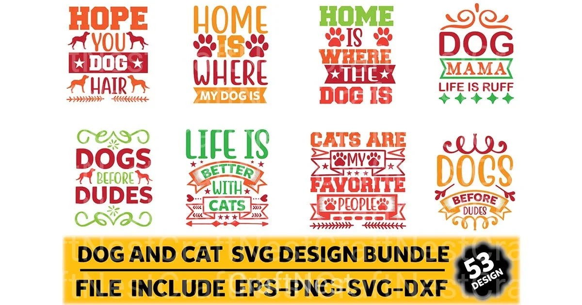 Dog and Cat Design Bundle