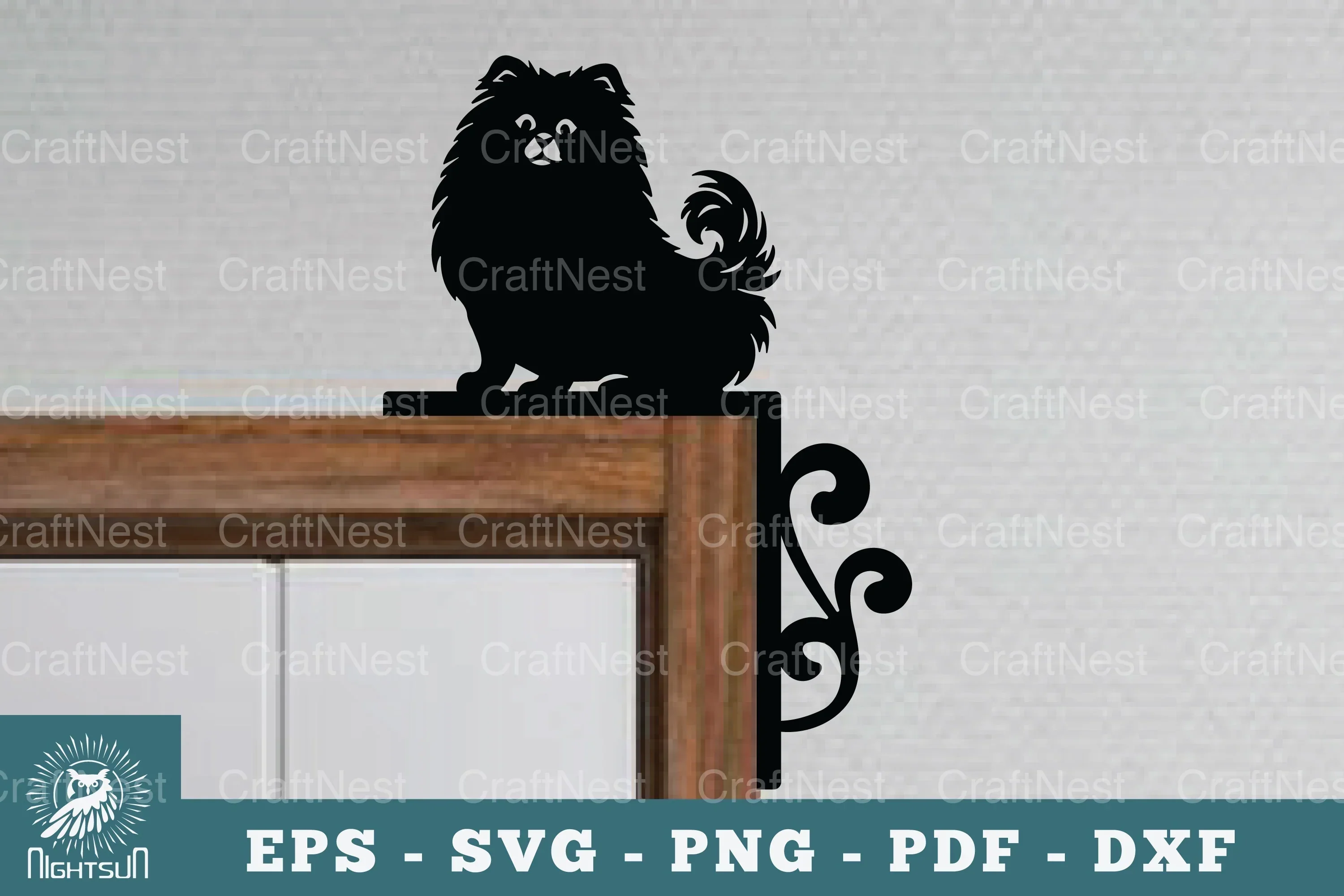 Dog Door Corner Lasercut SVG Bundle