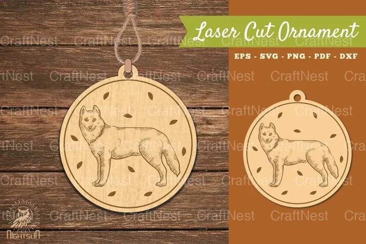 Dog Laser Cut Ornament SVG Bundle