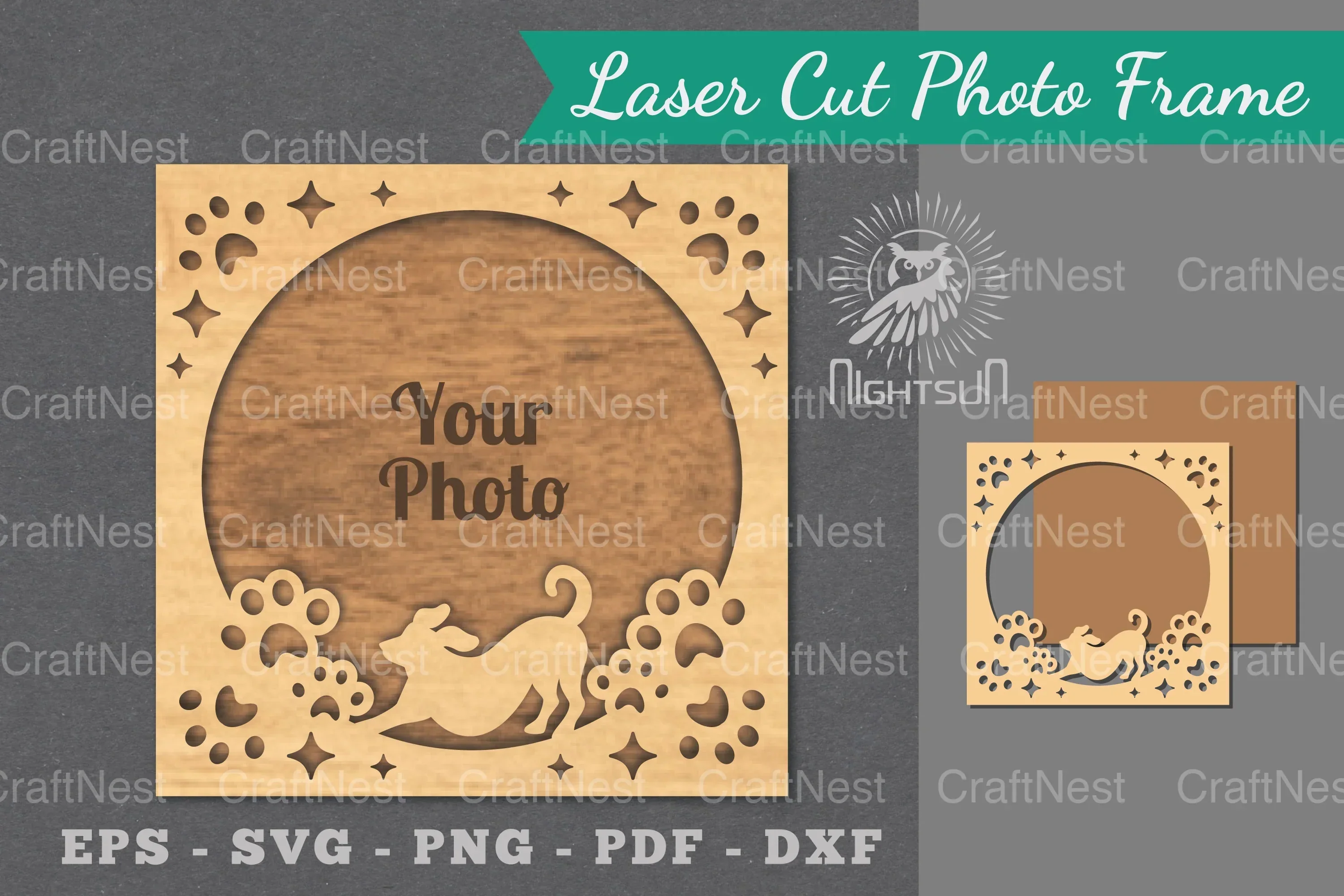 Dog Laser Cut Photo Frame Bundle