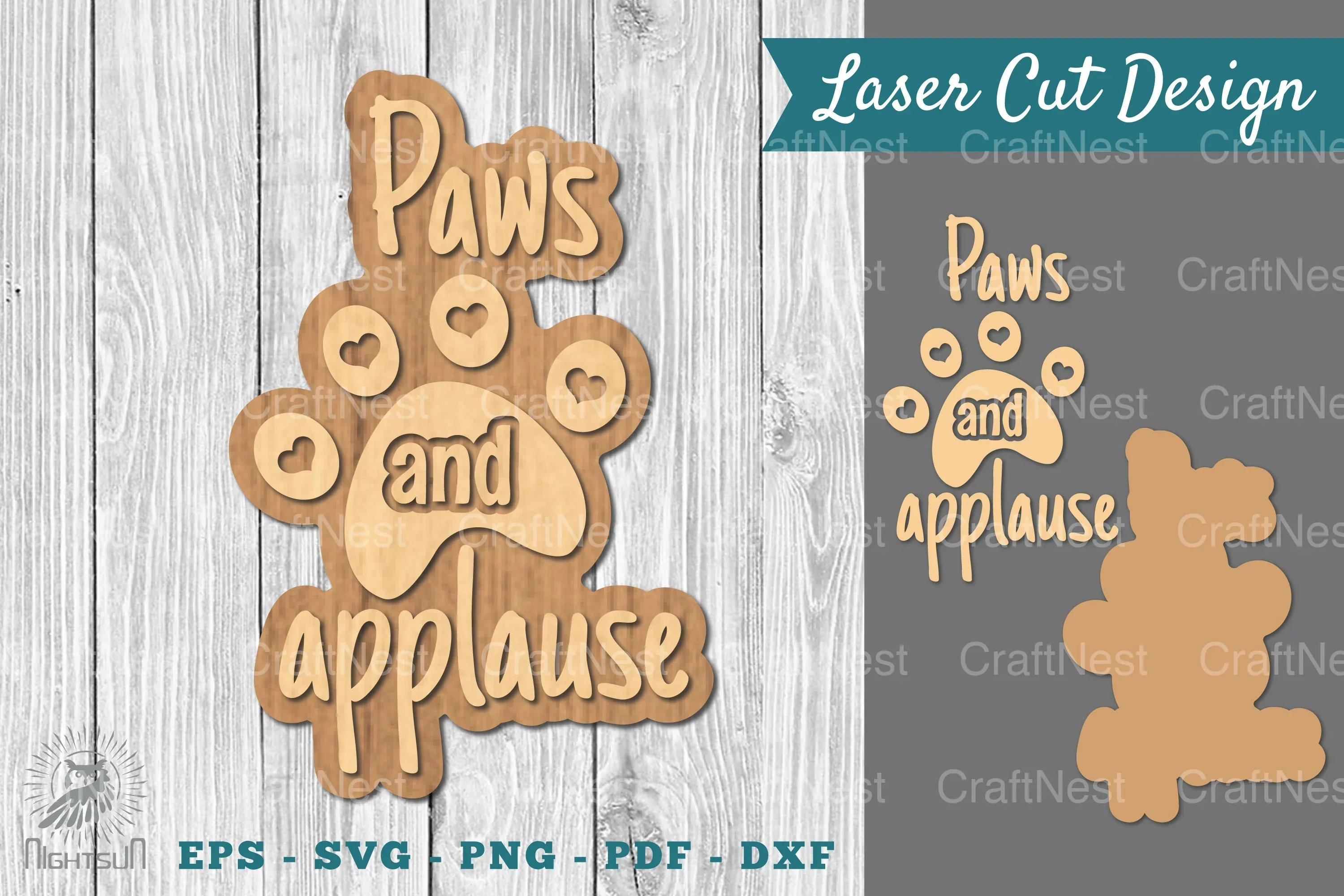 Dog Quotes Laser Cut Decoration Clipart Bundle
