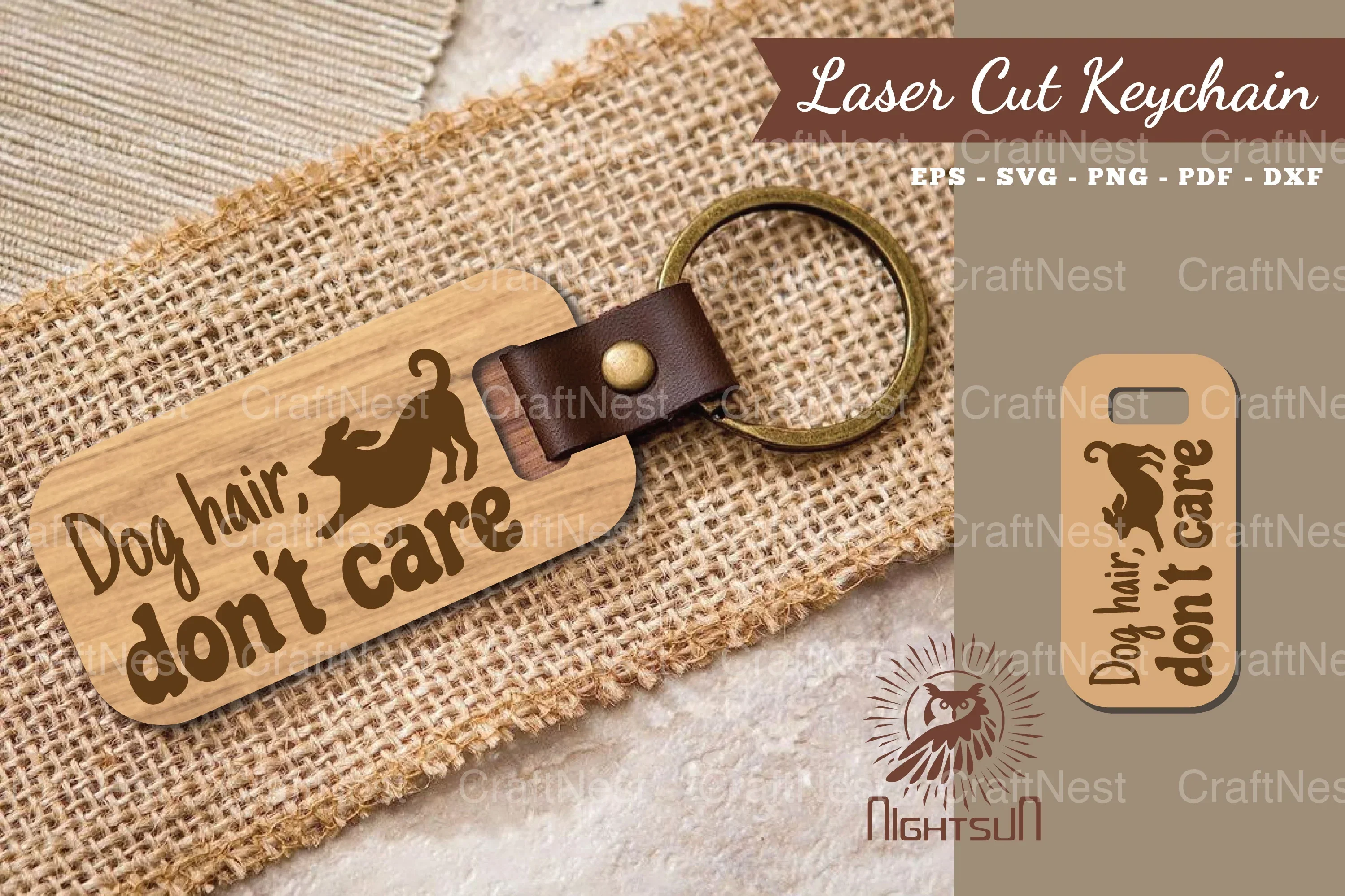 Dog Quotes Laser Cut Keychain Bundle