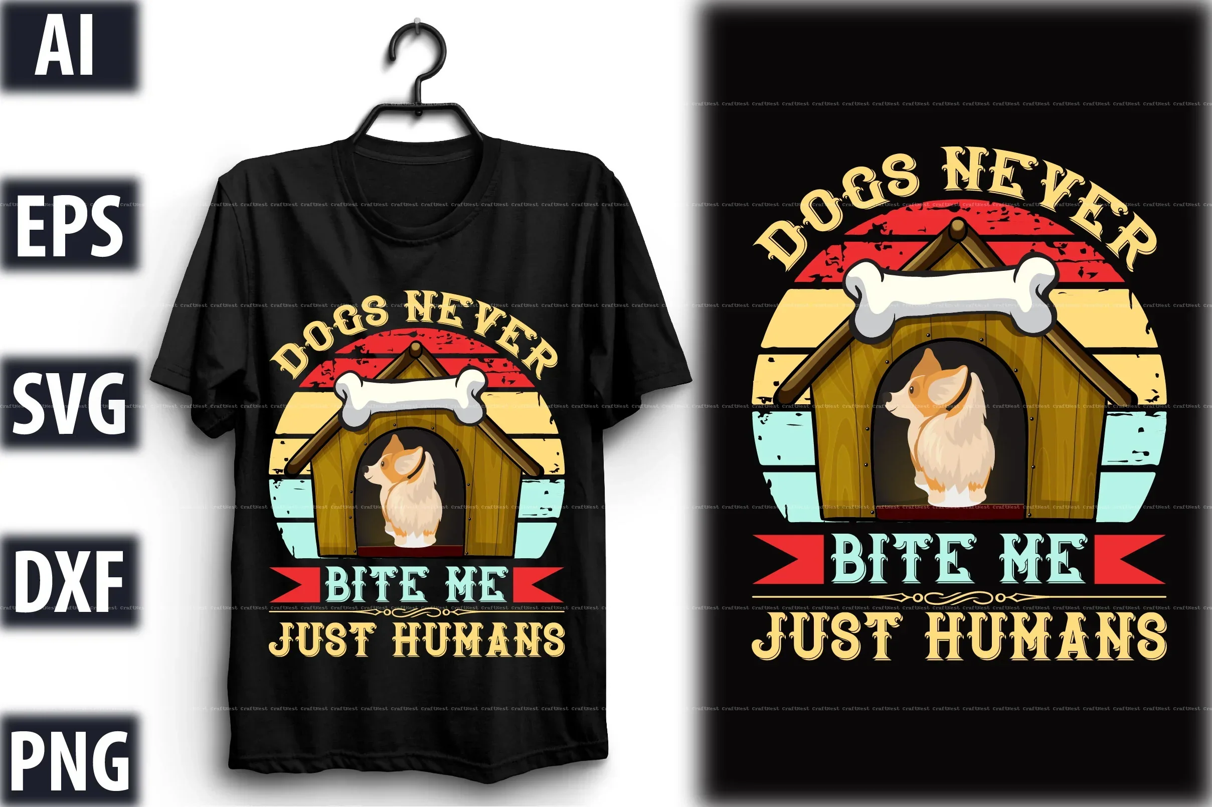Dog T-Shirt Design SVG Bundle - Image 2