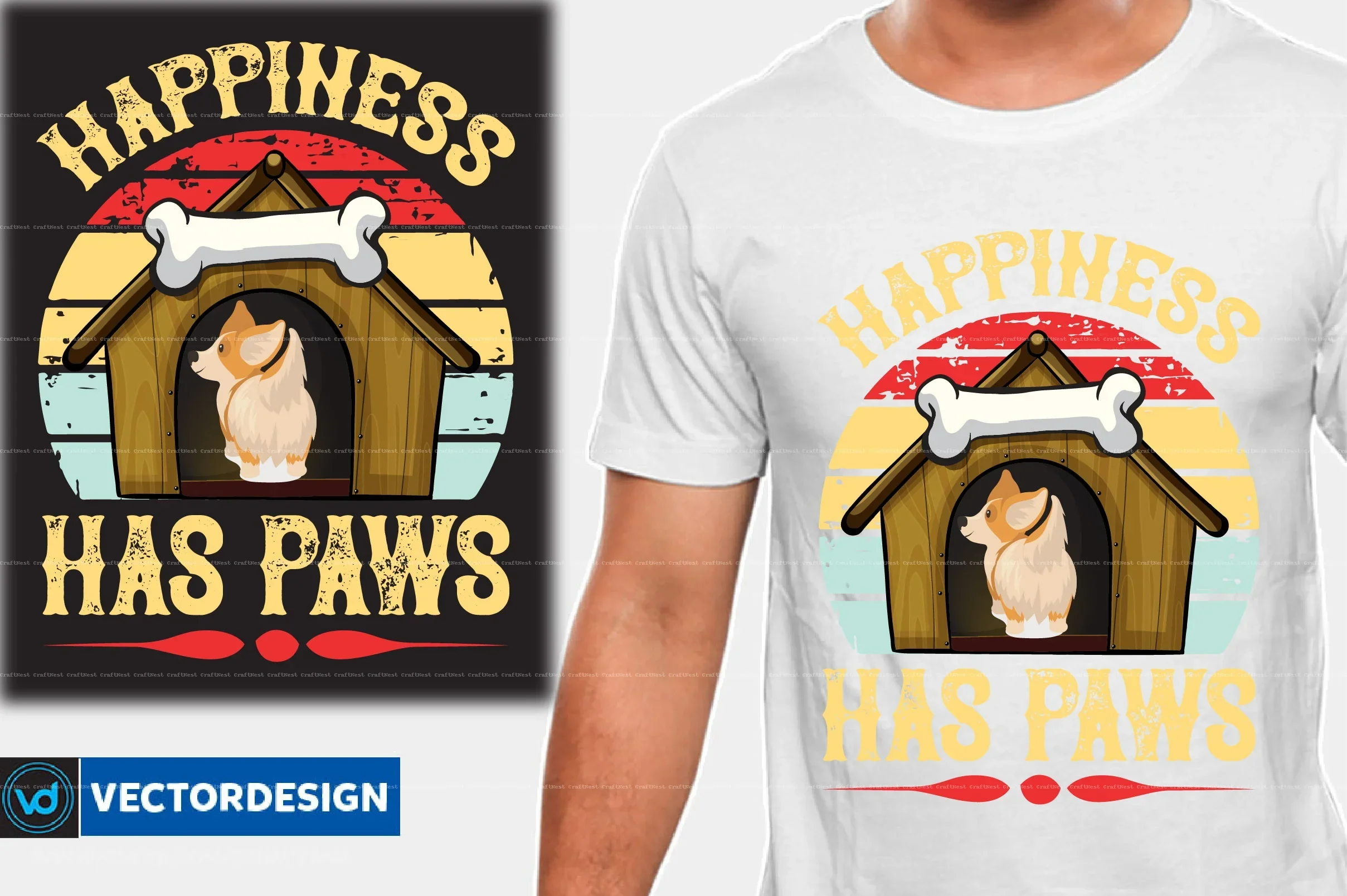 Dog T-Shirt Design SVG Bundle - Image 10