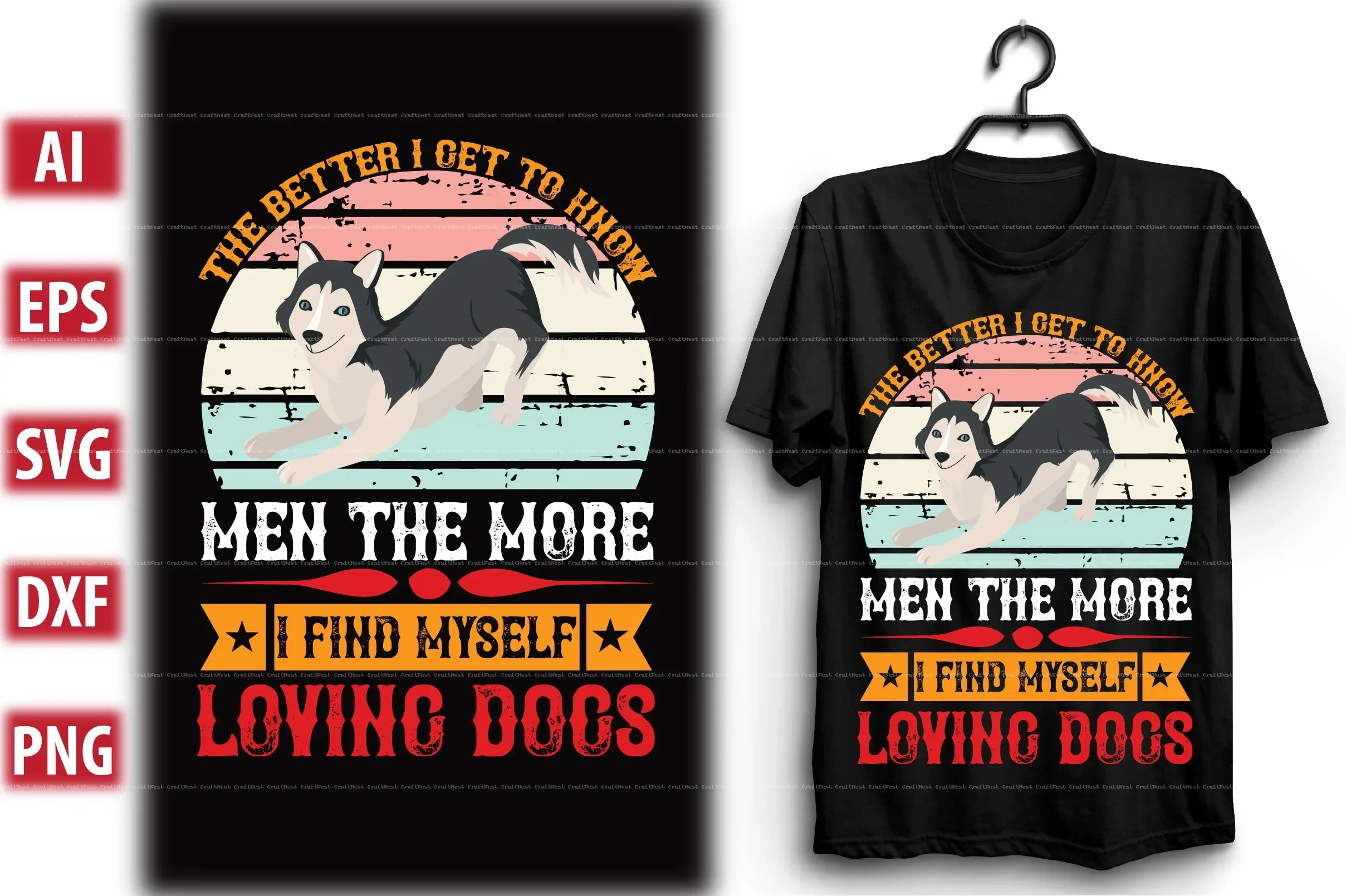 Dog T-Shirt Design SVG Bundle - Image 12