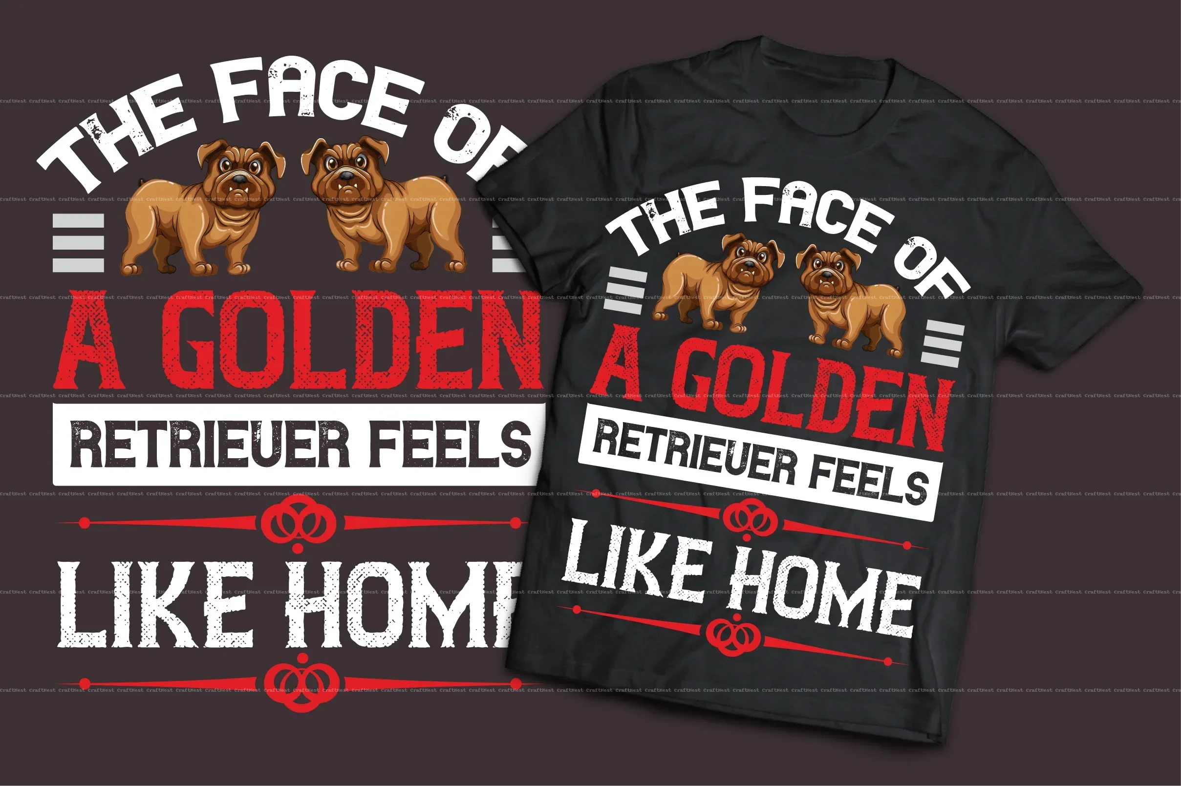 Dog T-Shirt Design SVG Bundle - Image 5