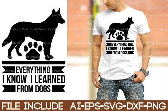 Dog T-Shirt SVG Bundle - Image 6