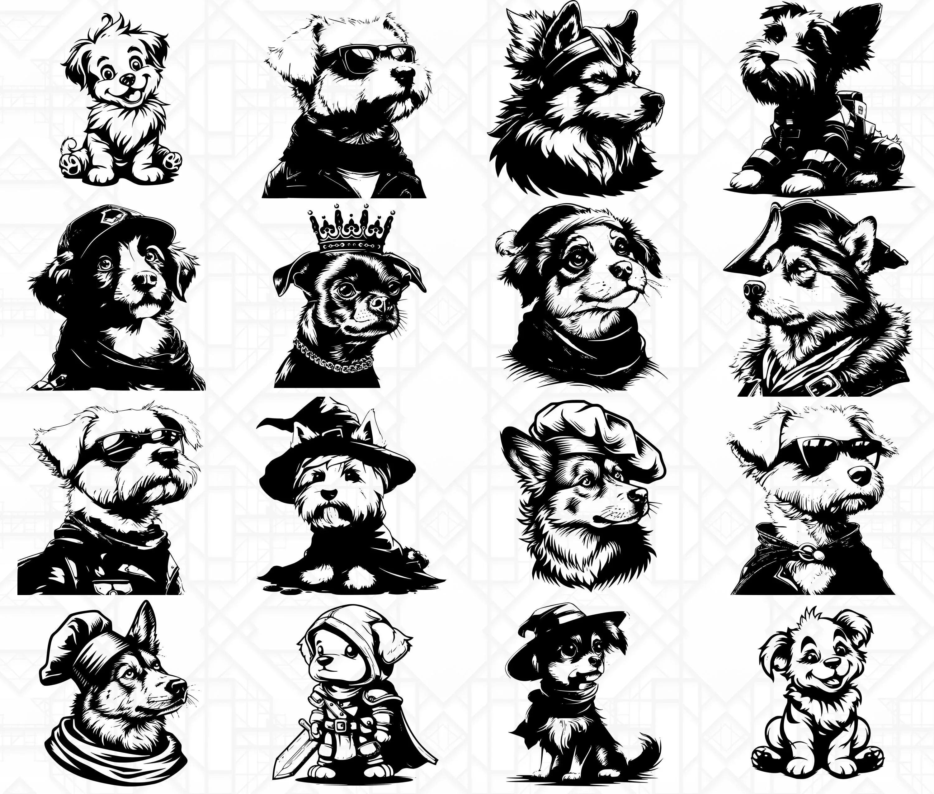 Dogs In Costumes SVG Bundle - Image 2