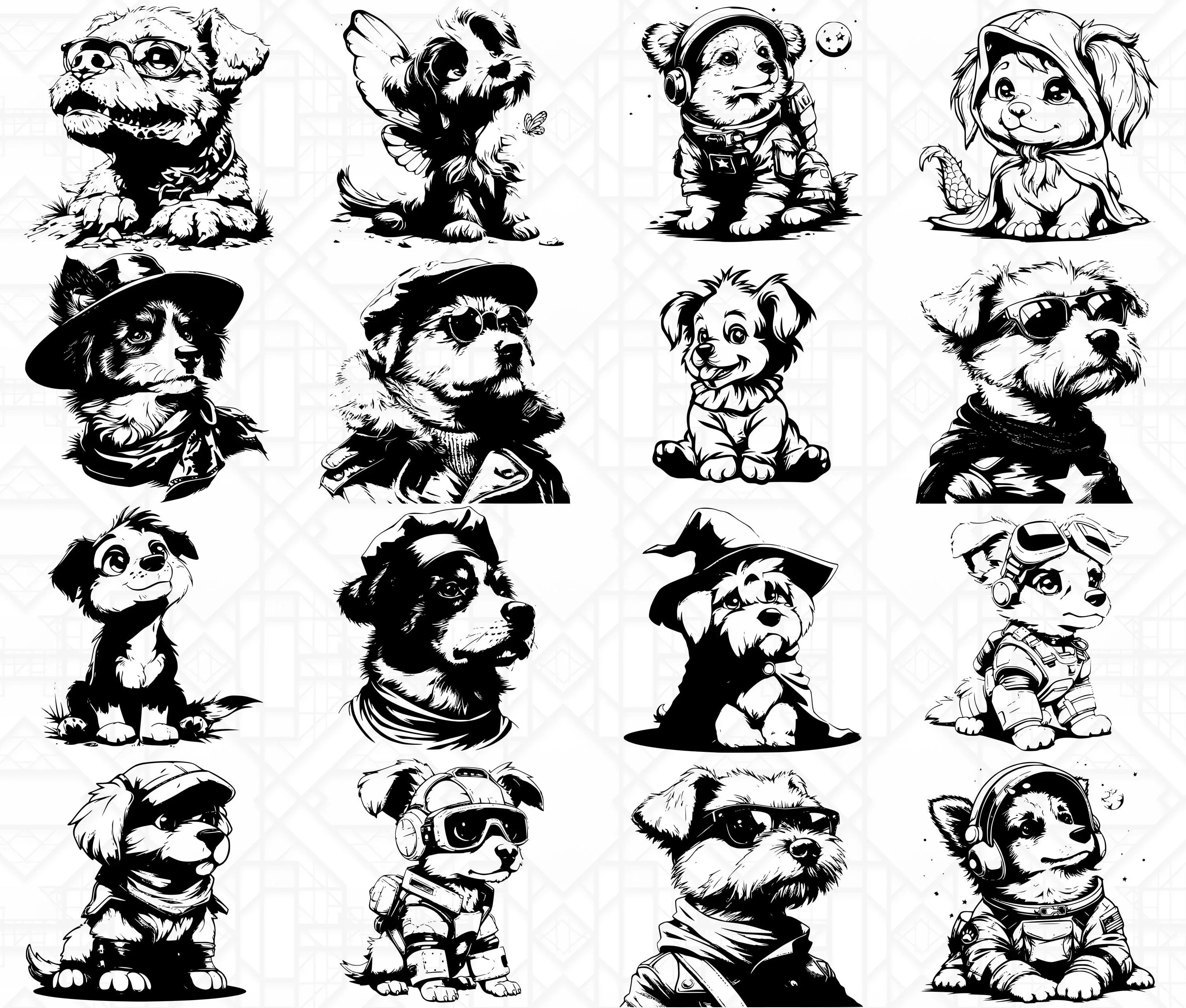 Dogs In Costumes SVG Bundle - Image 6