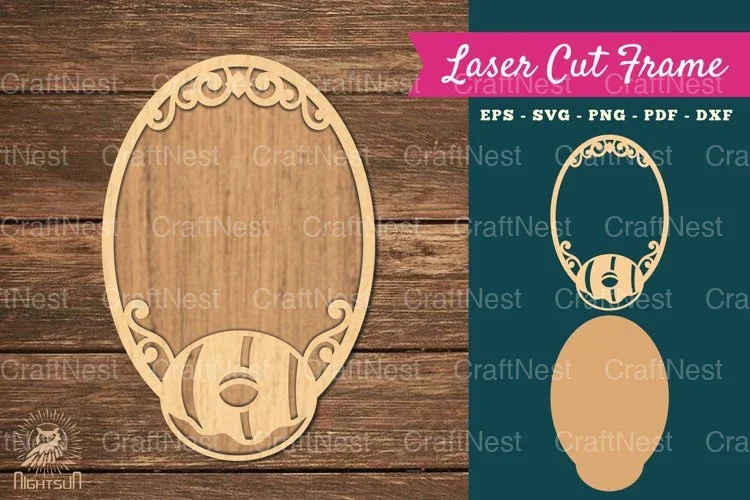 Donut Laser Cut Frame SVG Bundle