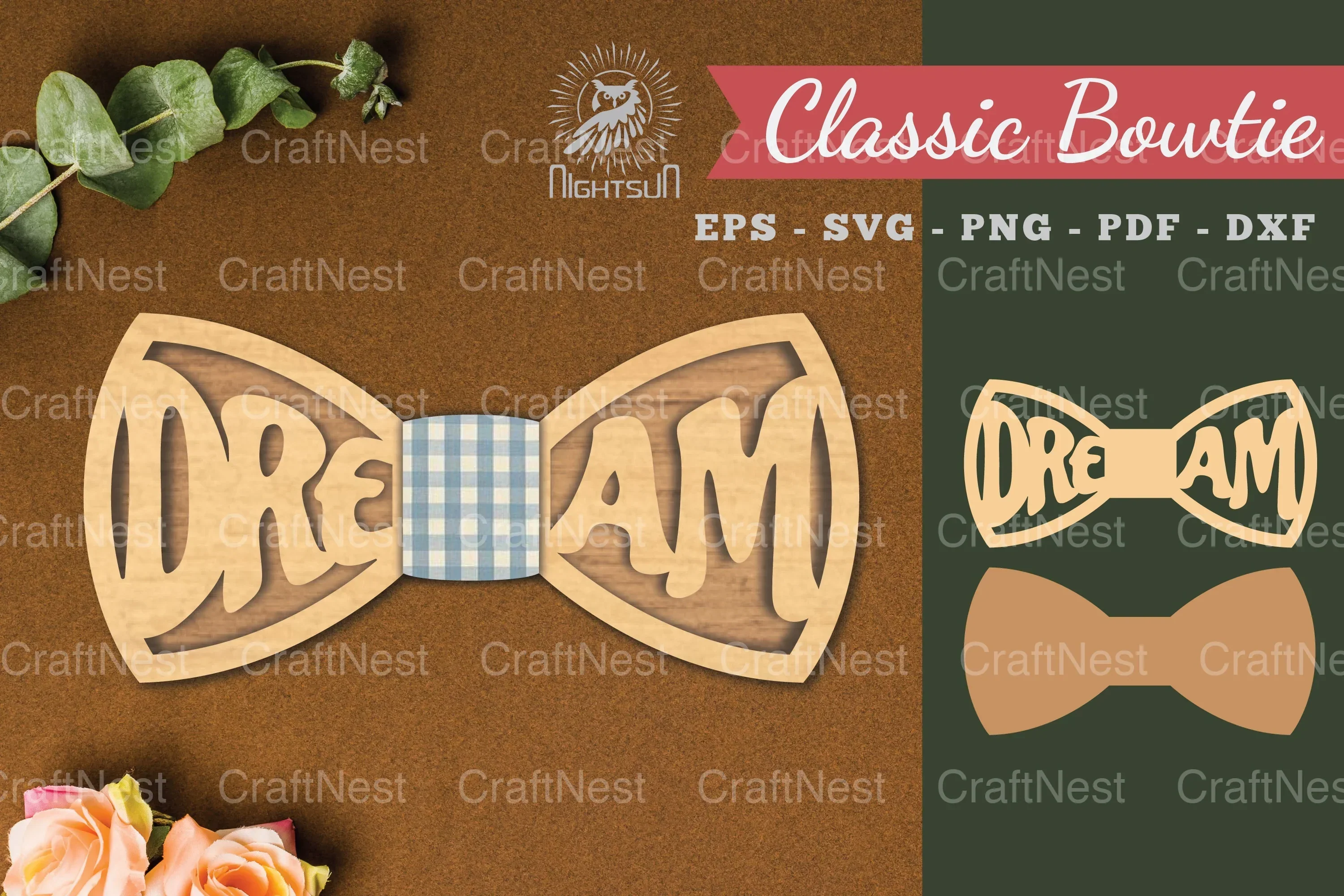 Dream Laser Cut Bowtie SVG Bundle