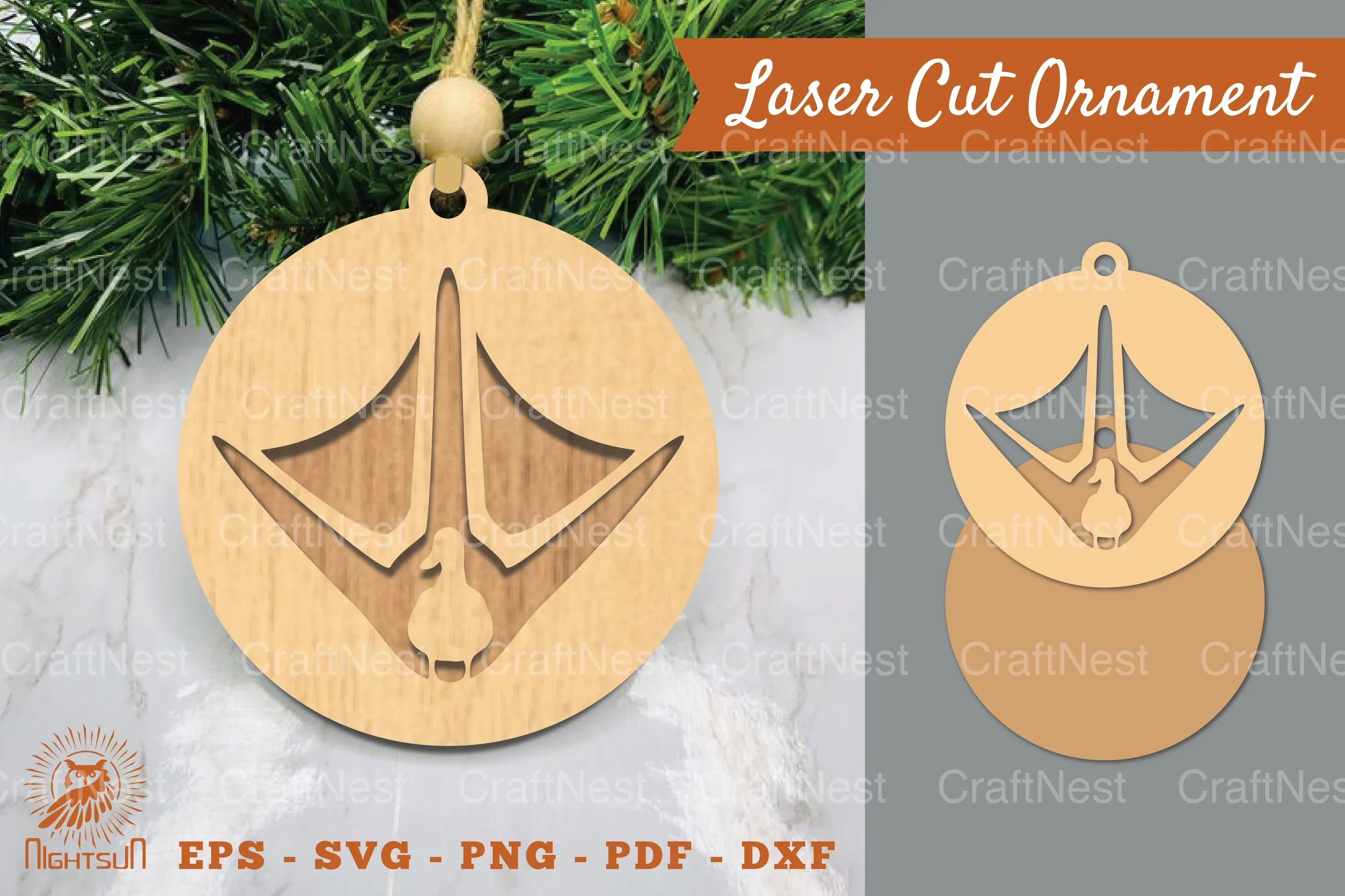 Duck Paw Laser Cut Ornament Clipart Bundle