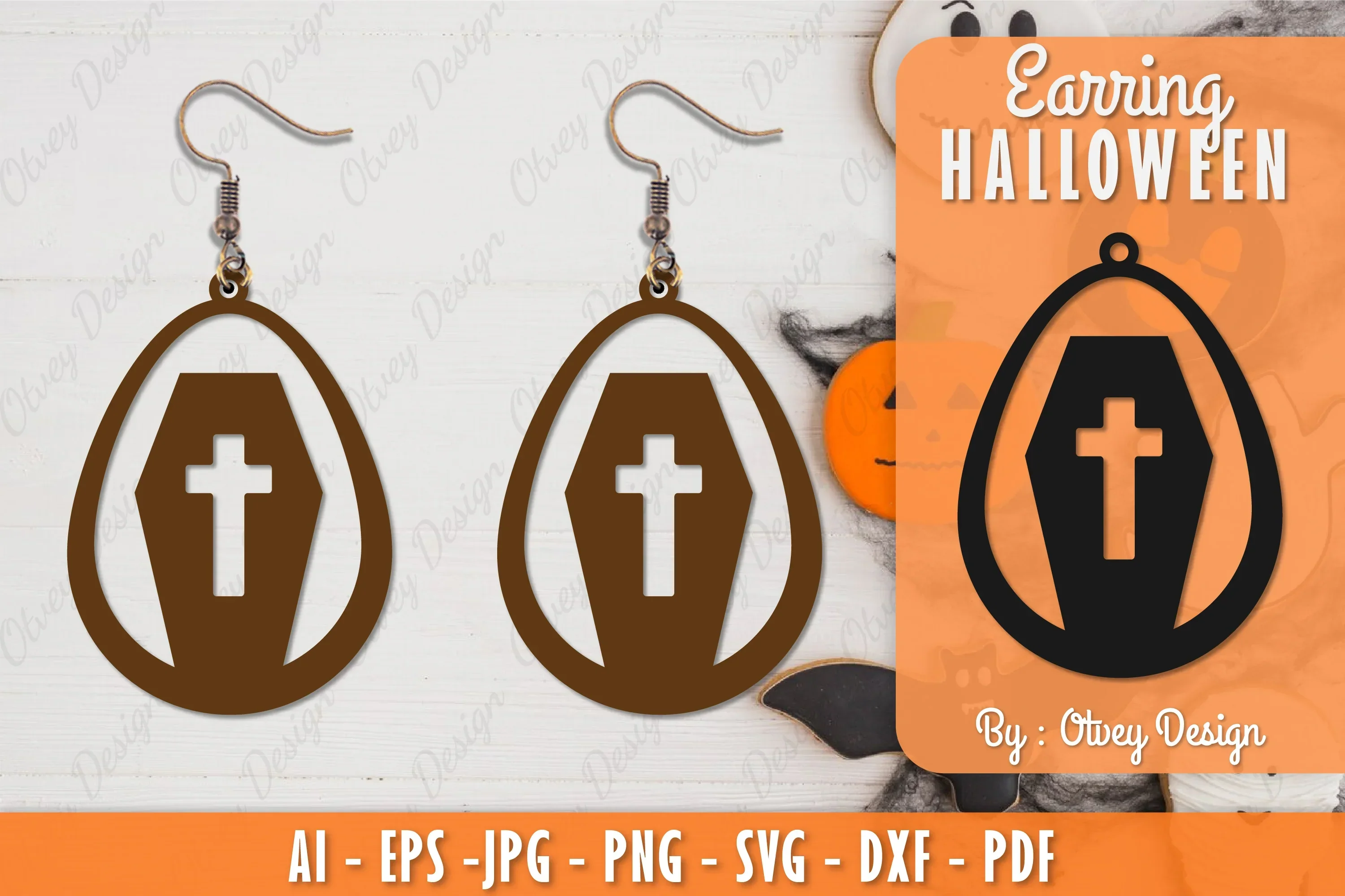 Earring Halloween Lasercut SVG Bundle