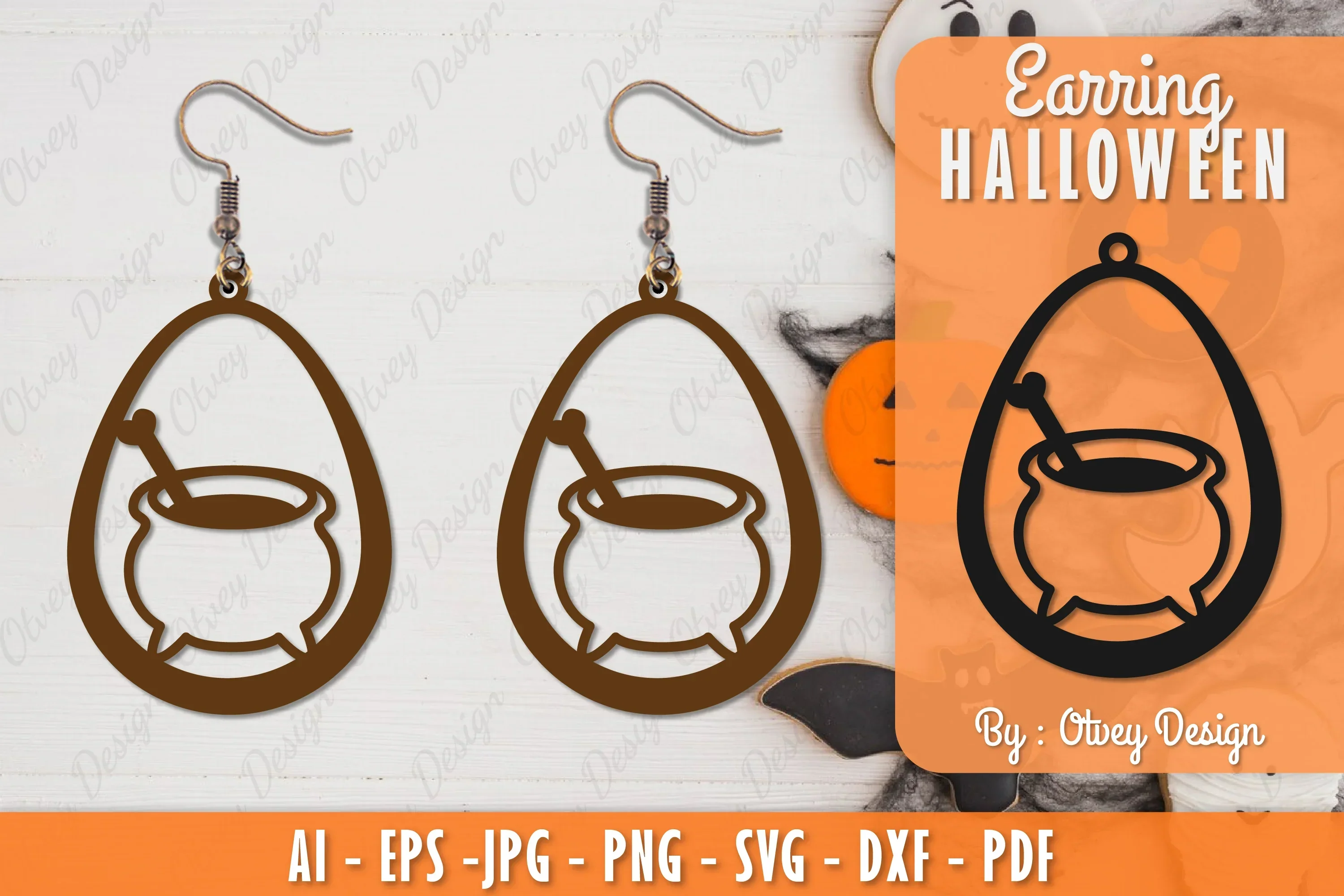 Earring Halloween Lasercut SVG Bundle
