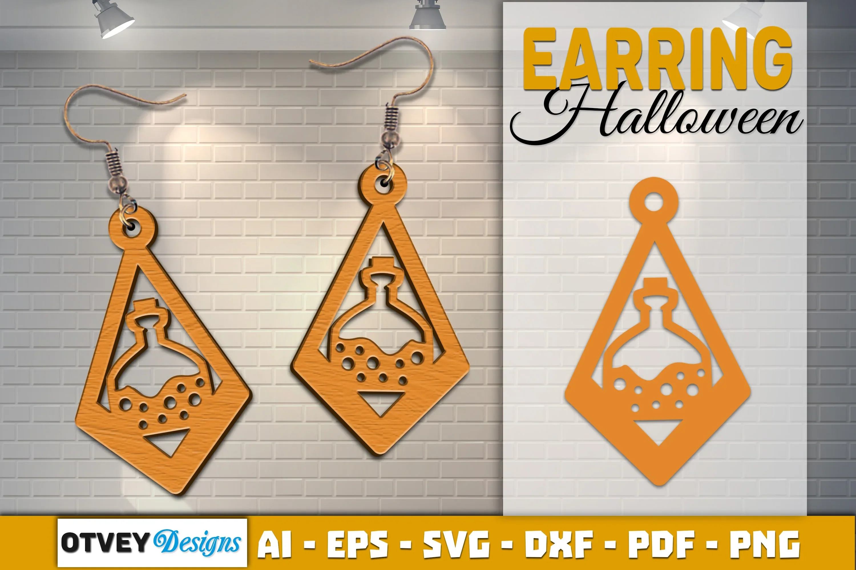 Earring Halloween Lasercut SVG Bundle - Image 2
