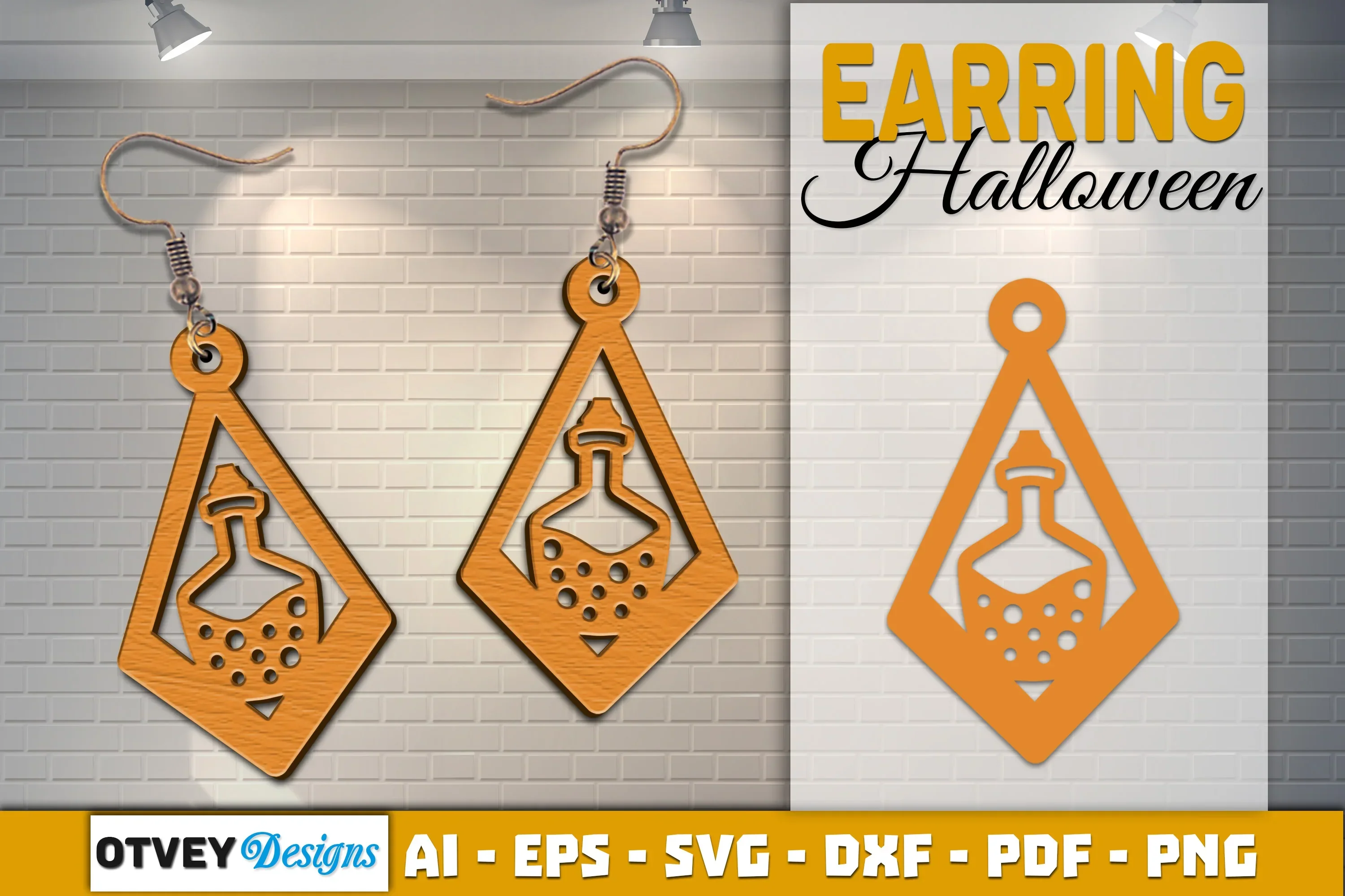 Earring Halloween Lasercut SVG Bundle - Image 2