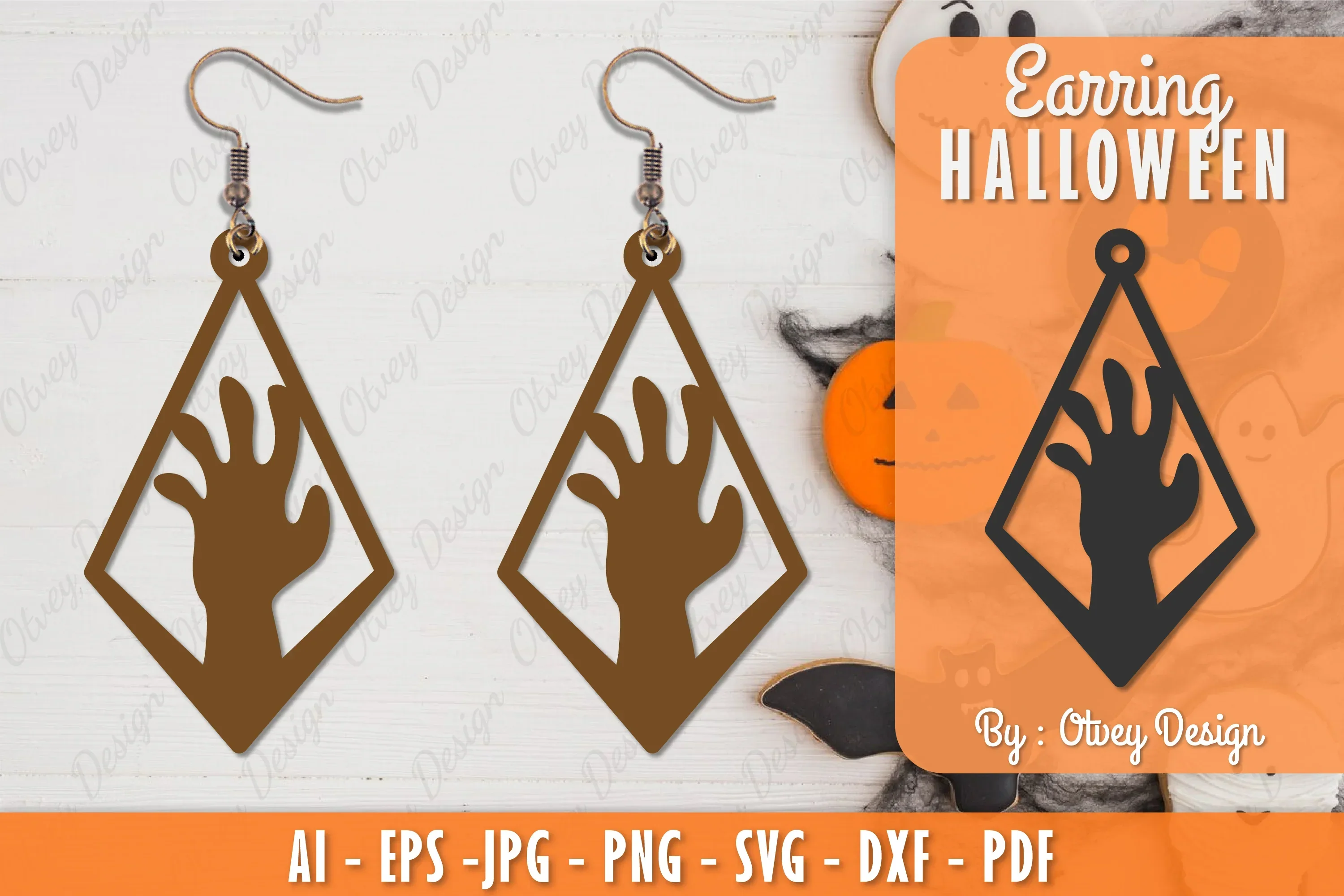 Earring Halloween Lasercut SVG Bundle
