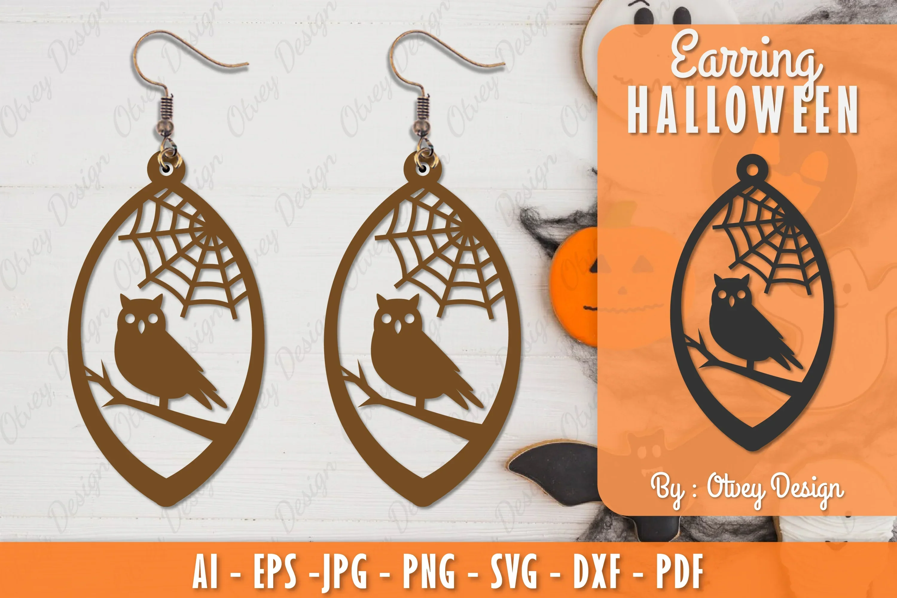 Earring Halloween Lasercut SVG Bundle