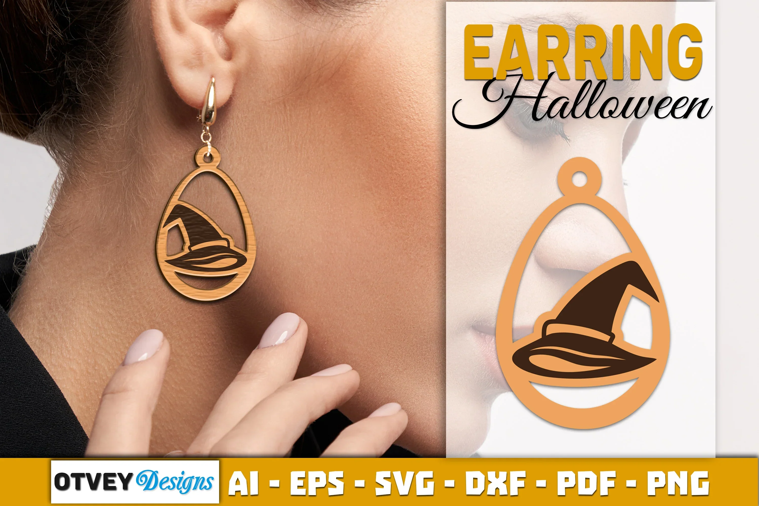 Earring Halloween Lasercut SVG Bundle