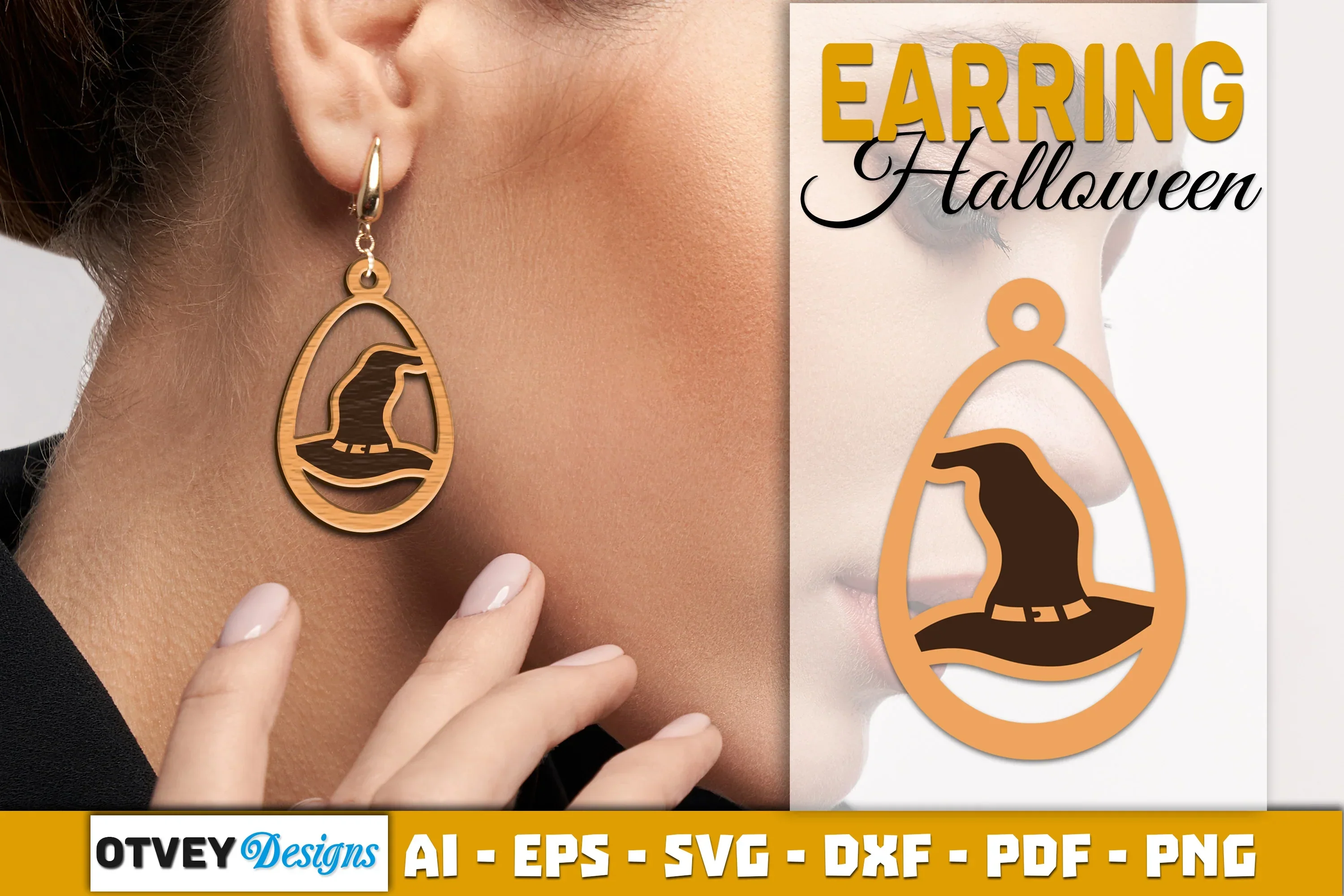 Earring Halloween Lasercut SVG Bundle