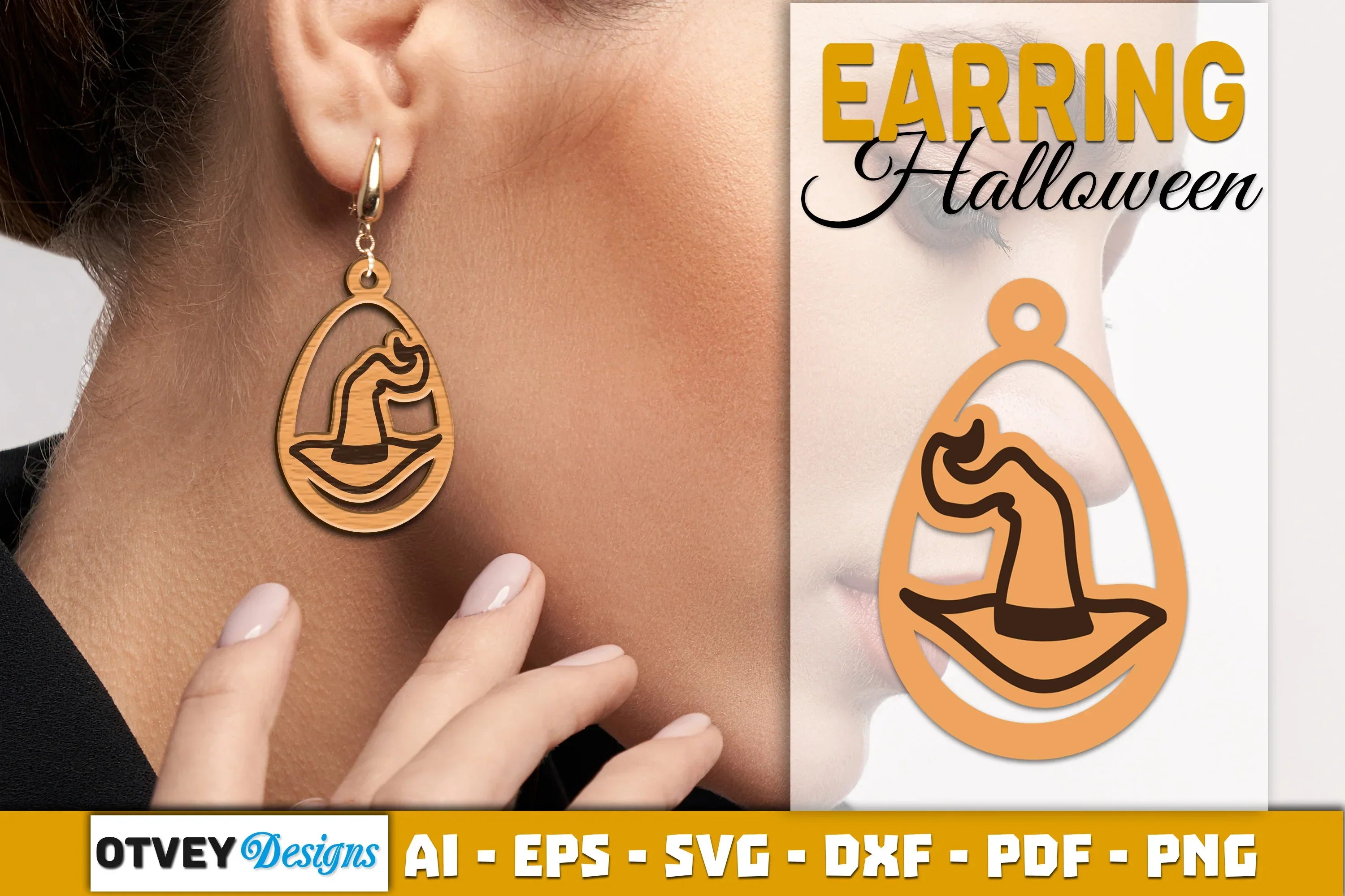 Earring Halloween Lasercut SVG Bundle
