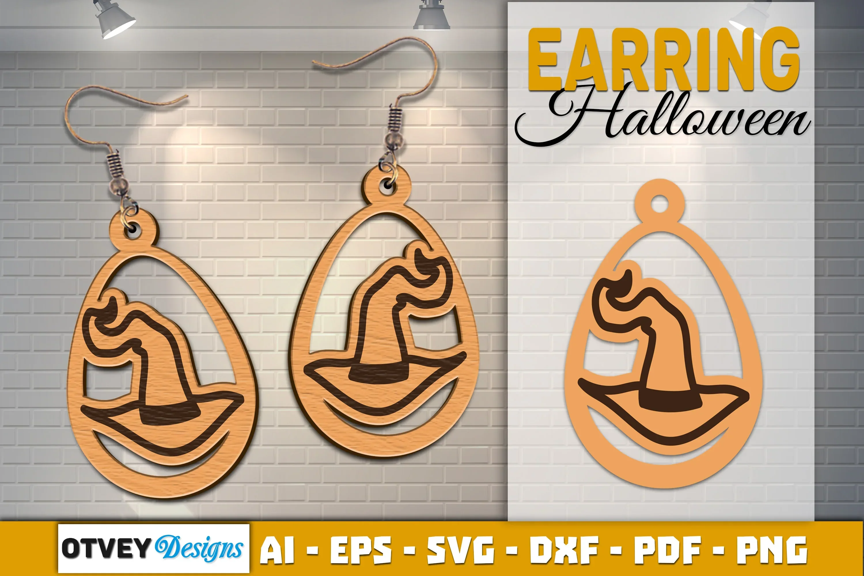 Earring Halloween Lasercut SVG Bundle - Image 2