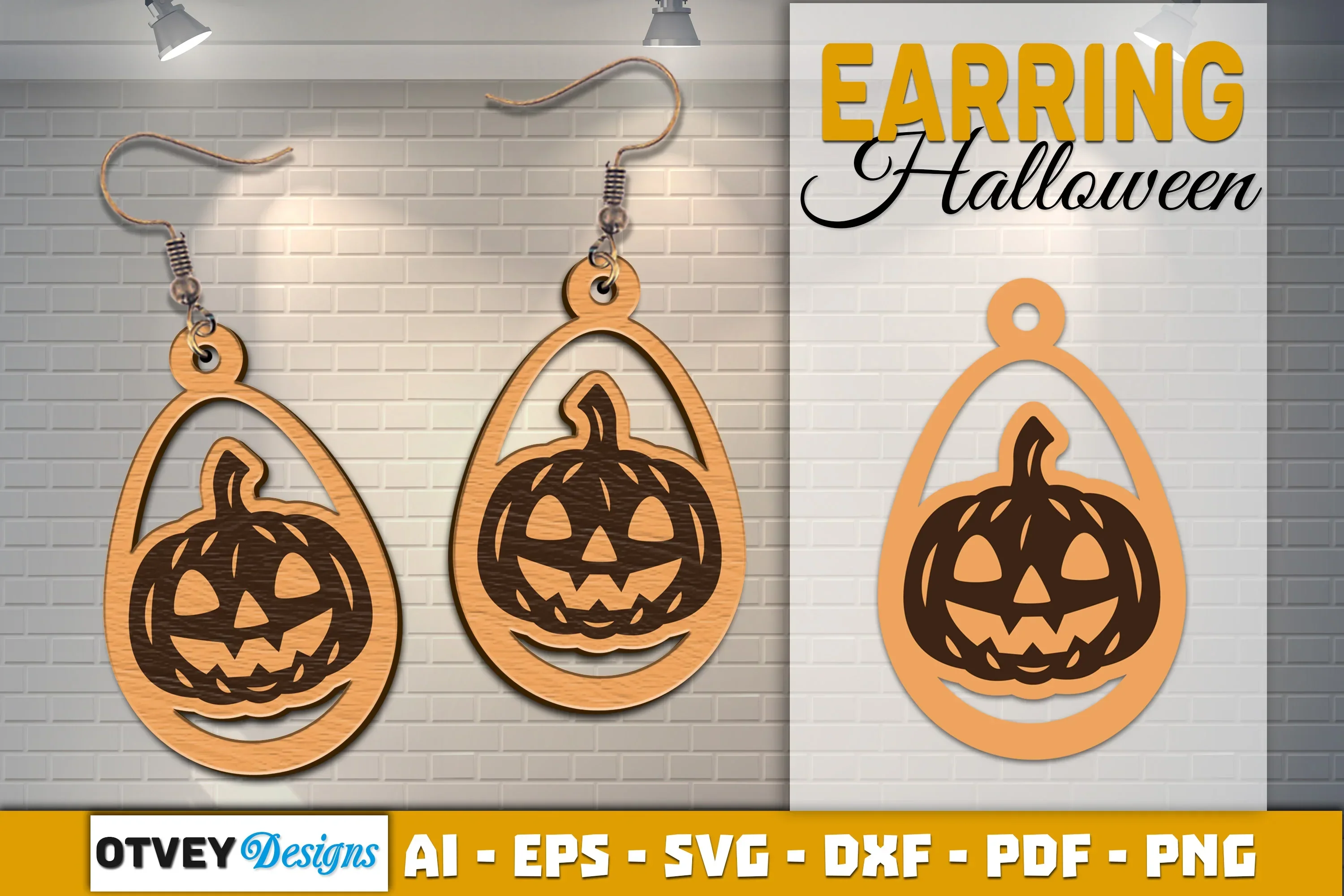 Earring Halloween Lasercut SVG Bundle - Image 2