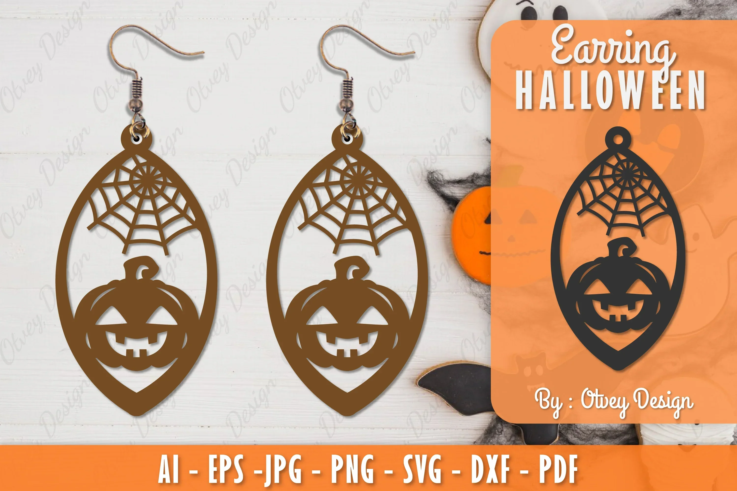 Earring Halloween Lasercut SVG Bundle