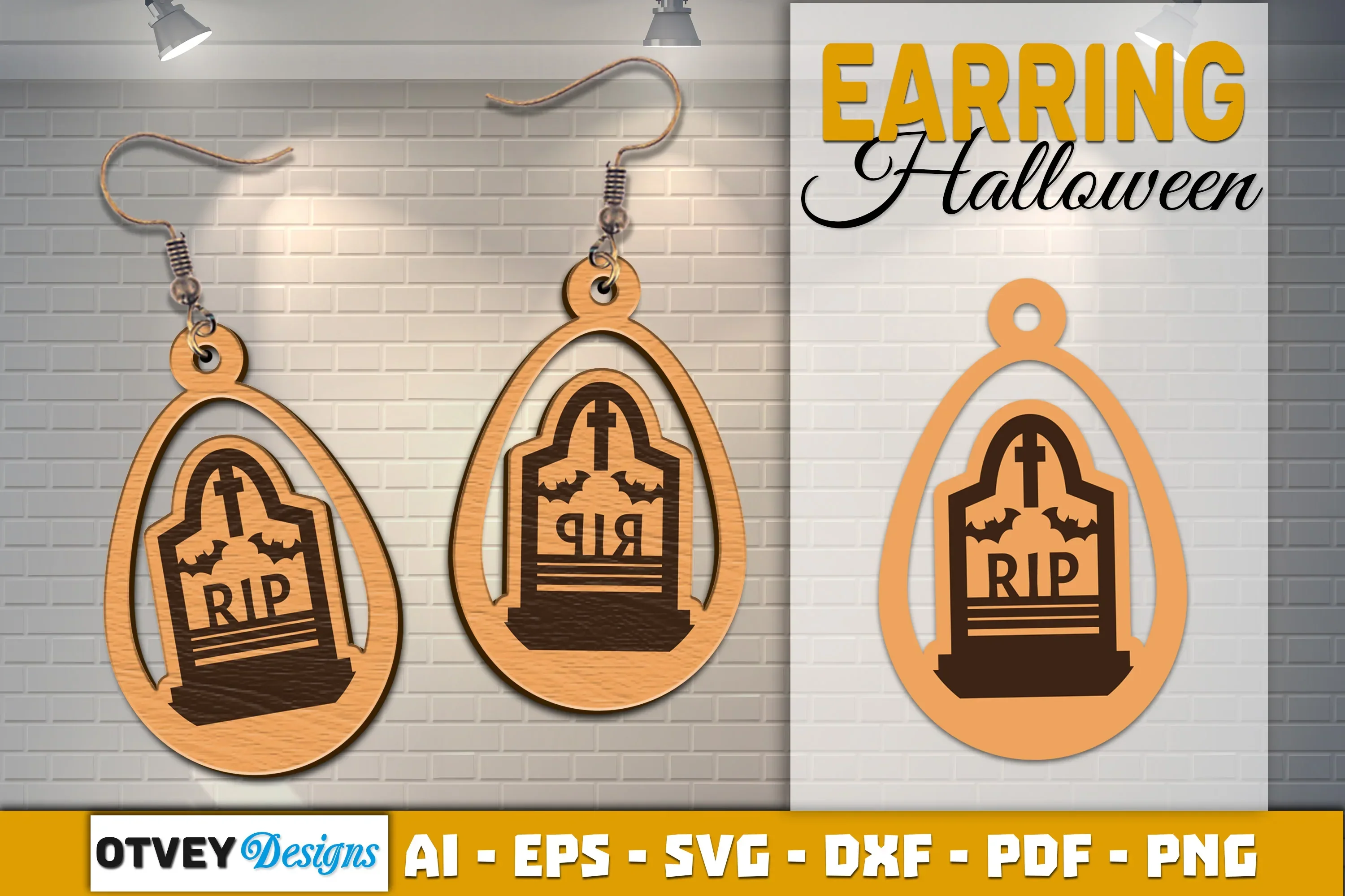 Earring Halloween Lasercut SVG Bundle - Image 2
