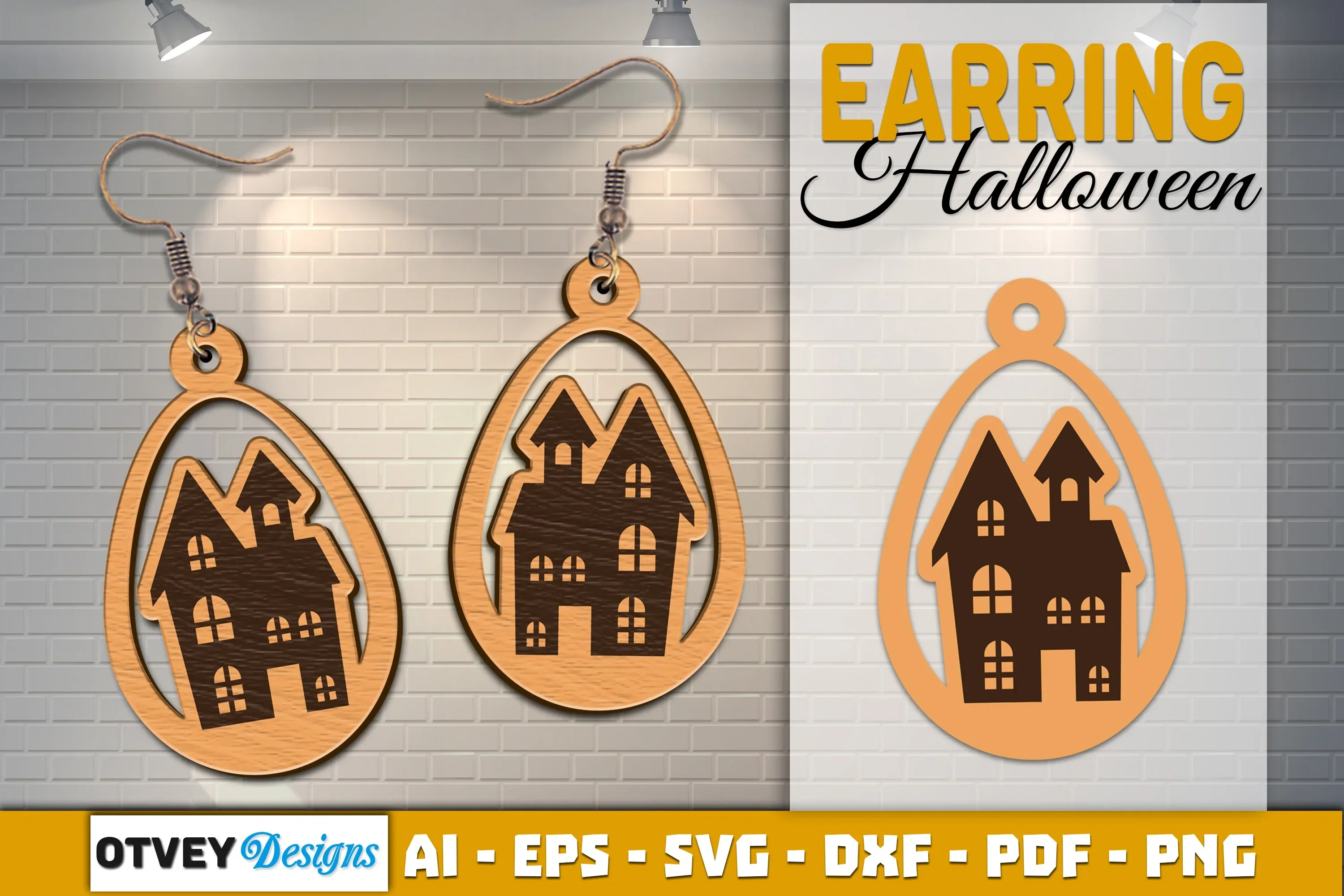 Earring Halloween Lasercut SVG Bundle - Image 2